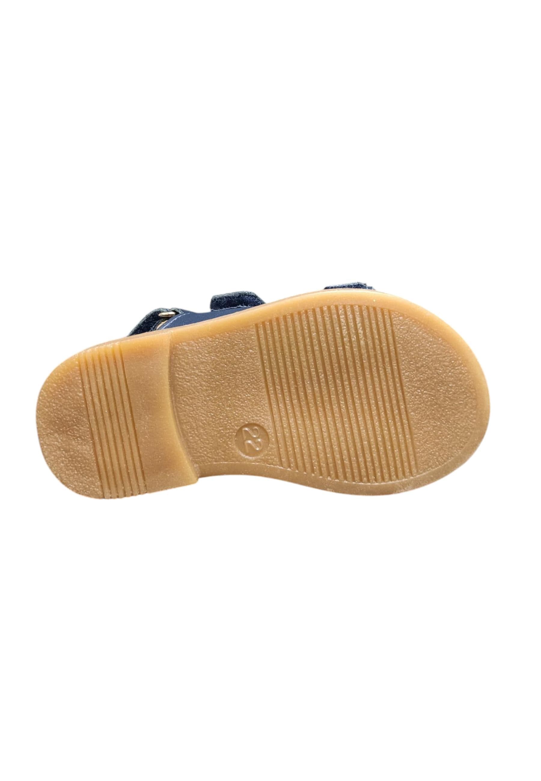 Sandalo bambino Platis Open Classic blue pelle - Sandalo da passeggio con velcro in Sandali Scarpetteria Gica - Trani, commercioVirtuoso.it