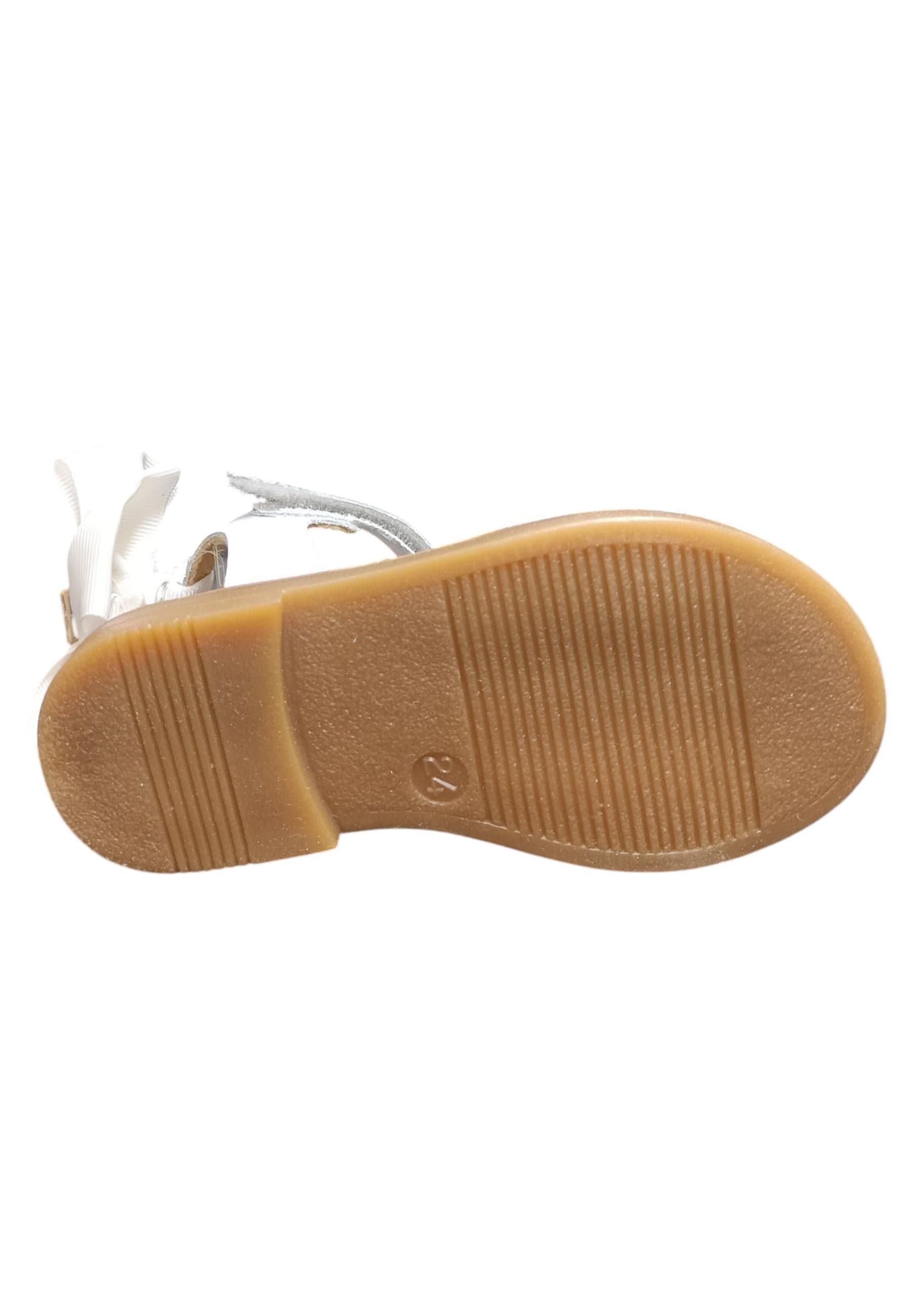 Sandalo bambina Platis Open Classic bianco pelle - Sandalo da passeggio con velcro - 5