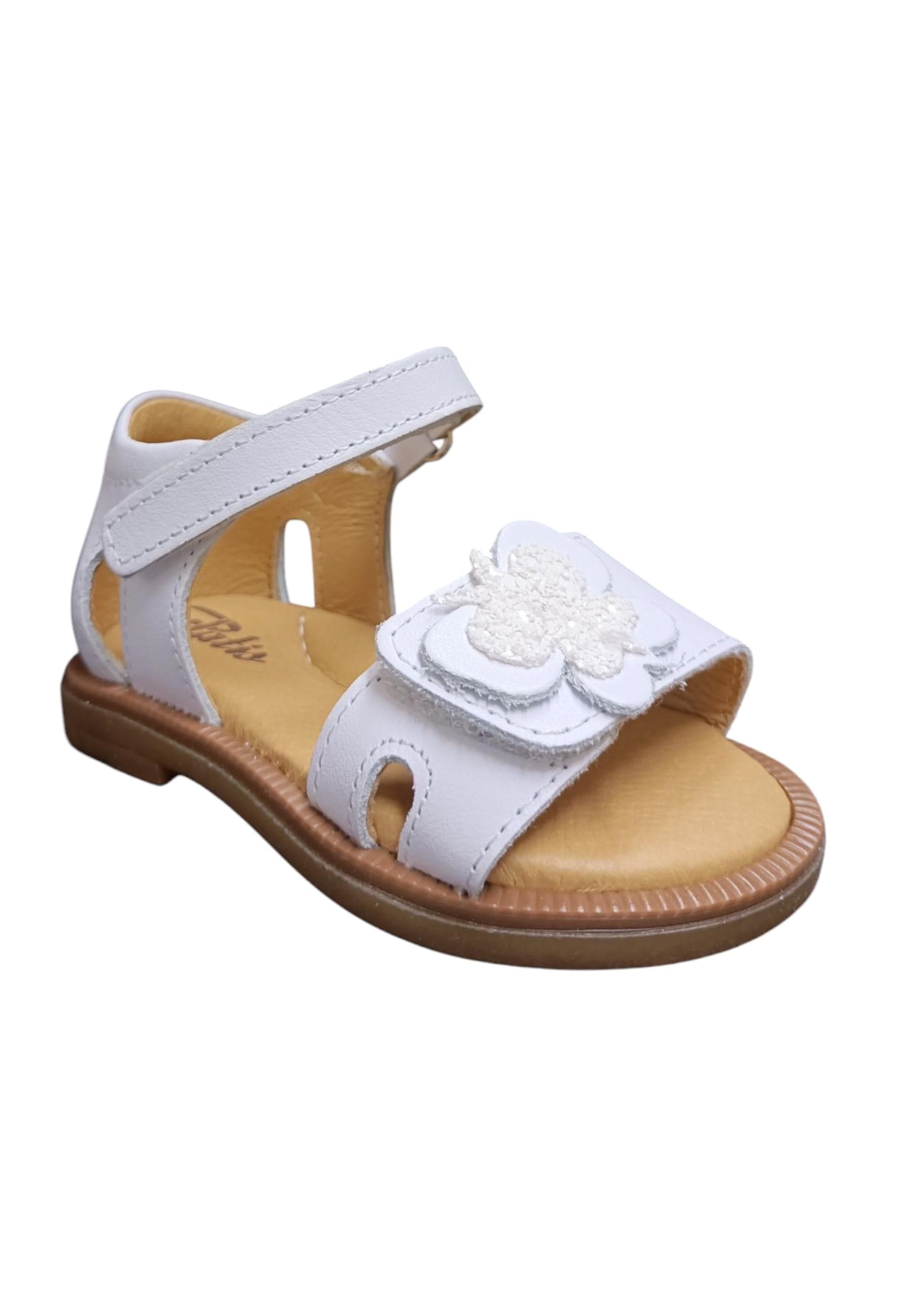 Scarpe sandalo tallonato Bambine platis open classic  bianco velcro in Sandali Scarpetteria Gica - Trani, commercioVirtuoso.it