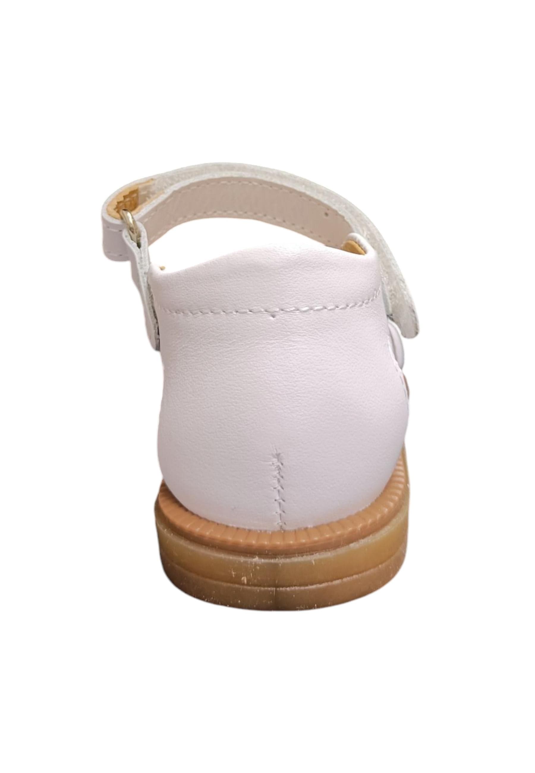 Scarpe sandalo tallonato Bambine platis open classic  bianco velcro in Sandali Scarpetteria Gica - Trani, commercioVirtuoso.it