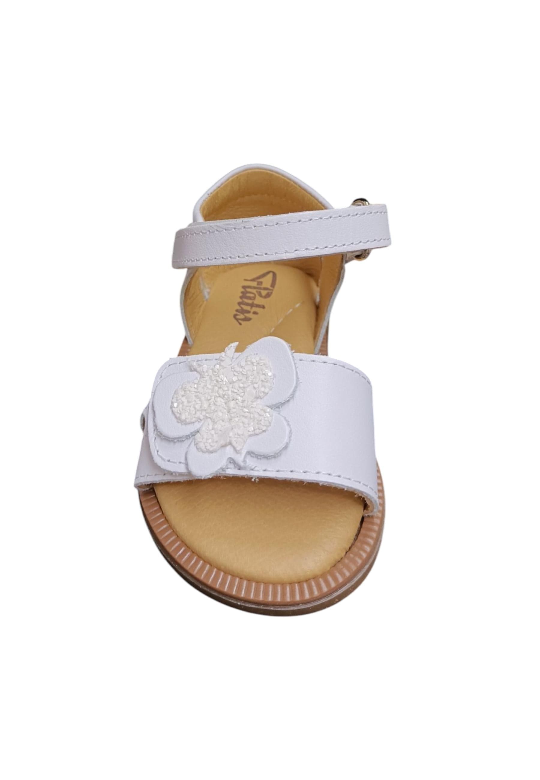 Scarpe sandalo tallonato Bambine platis open classic  bianco velcro in Sandali Scarpetteria Gica - Trani, commercioVirtuoso.it