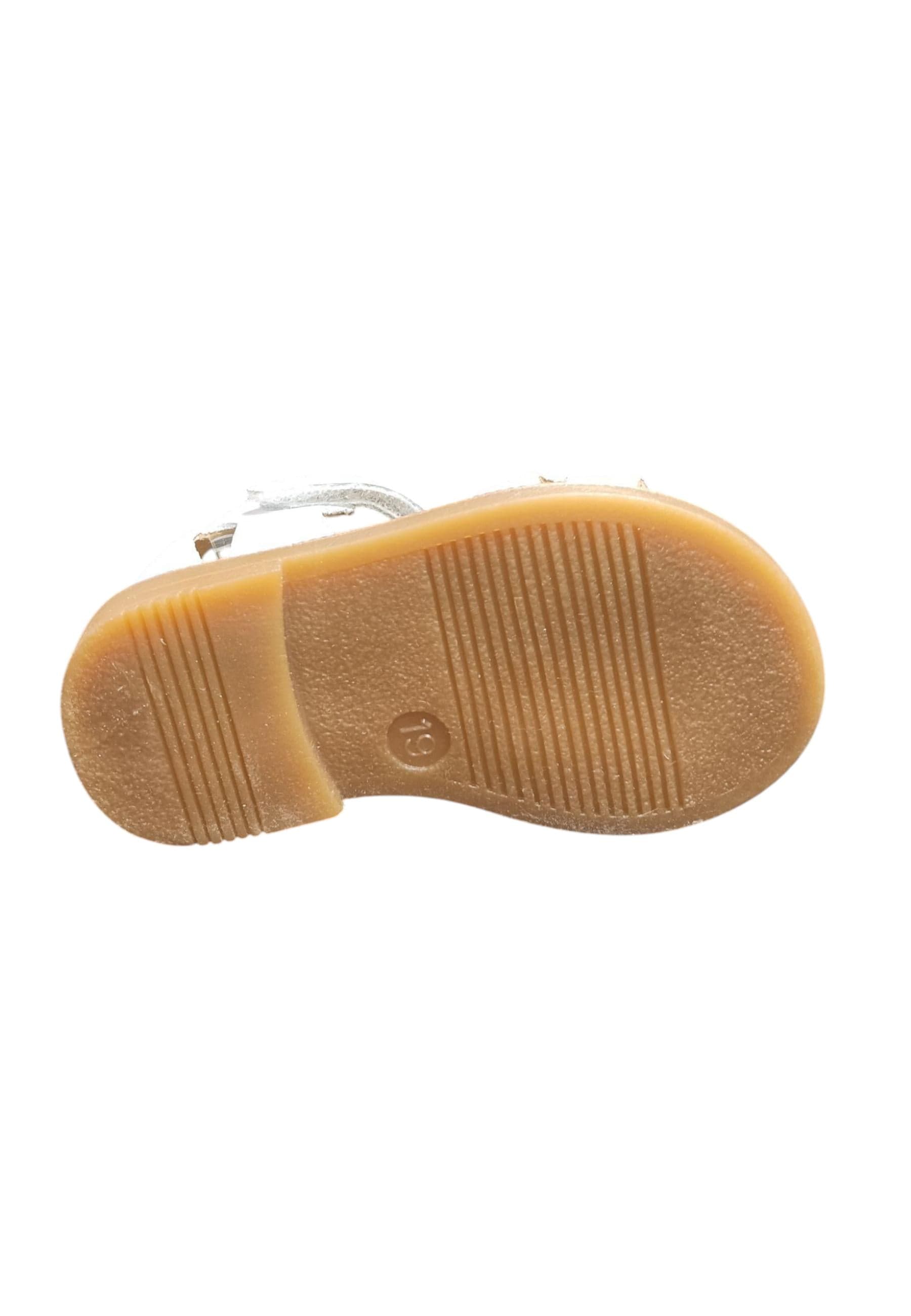 Scarpe sandalo tallonato Bambine platis open classic  bianco velcro - 5