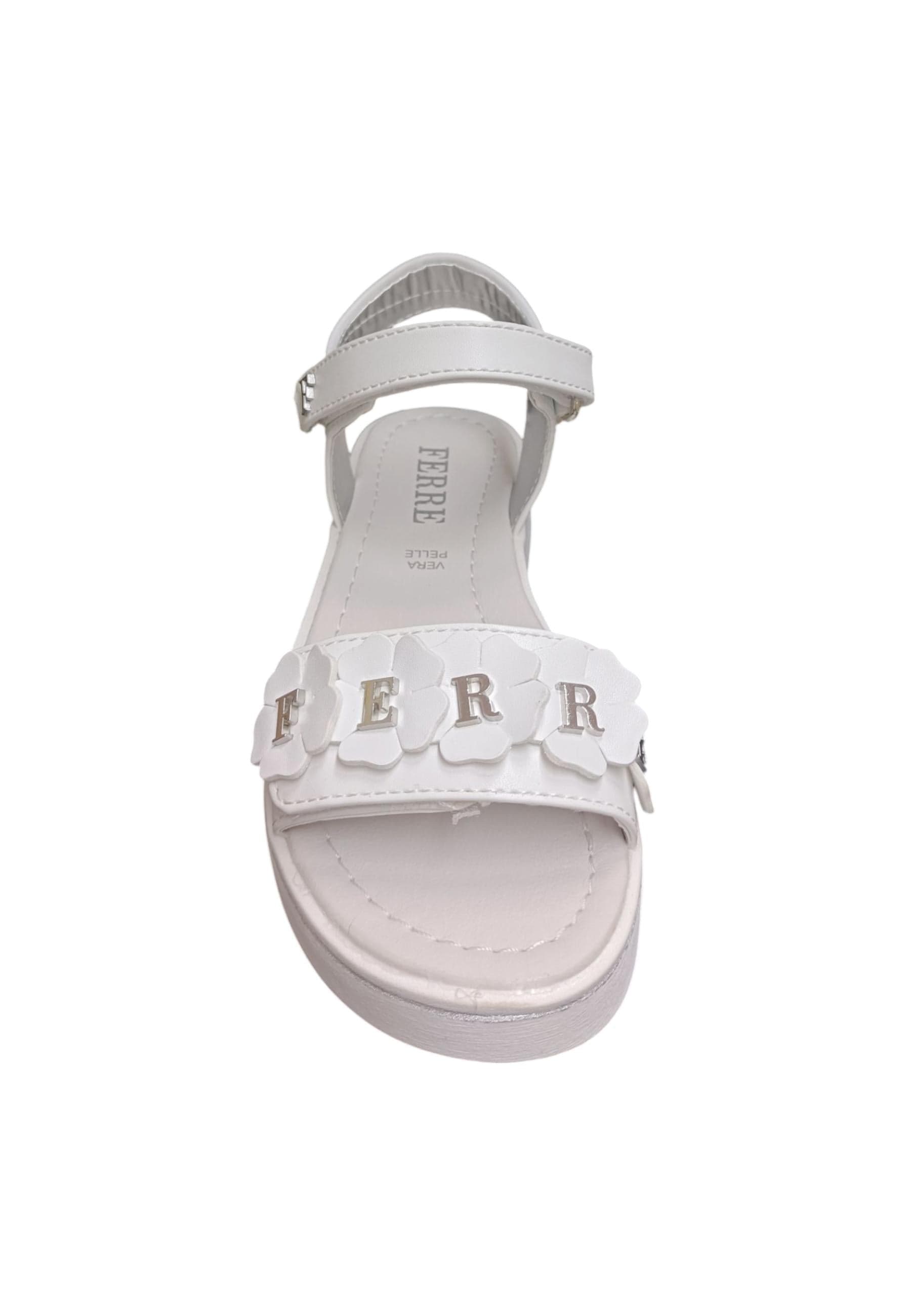 Sandalo bambina Ferrè Pam argento pelle sintetica - Sandalo da passeggio con velcro in Sandali Scarpetteria Gica - Trani, commercioVirtuoso.it