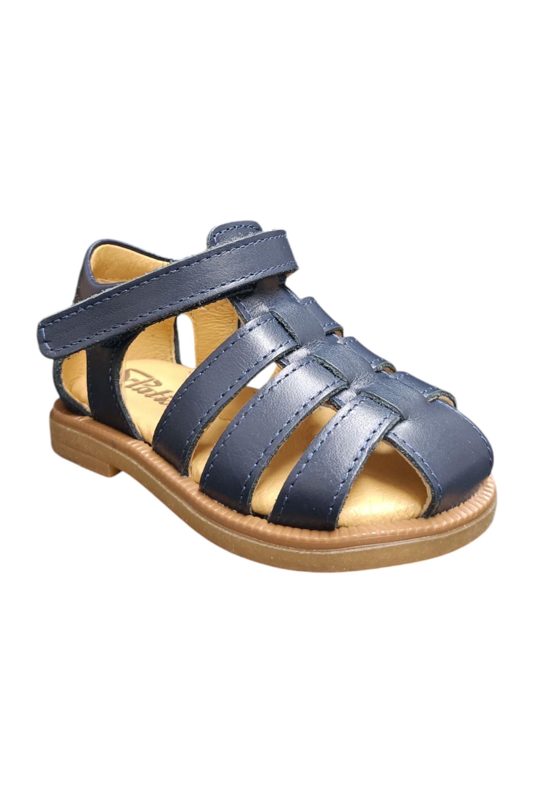 Scarpe occhi di bue-semiaperto Bambini platis open classic  blue velcro in Sandali Scarpetteria Gica - Trani, commercioVirtuoso.it