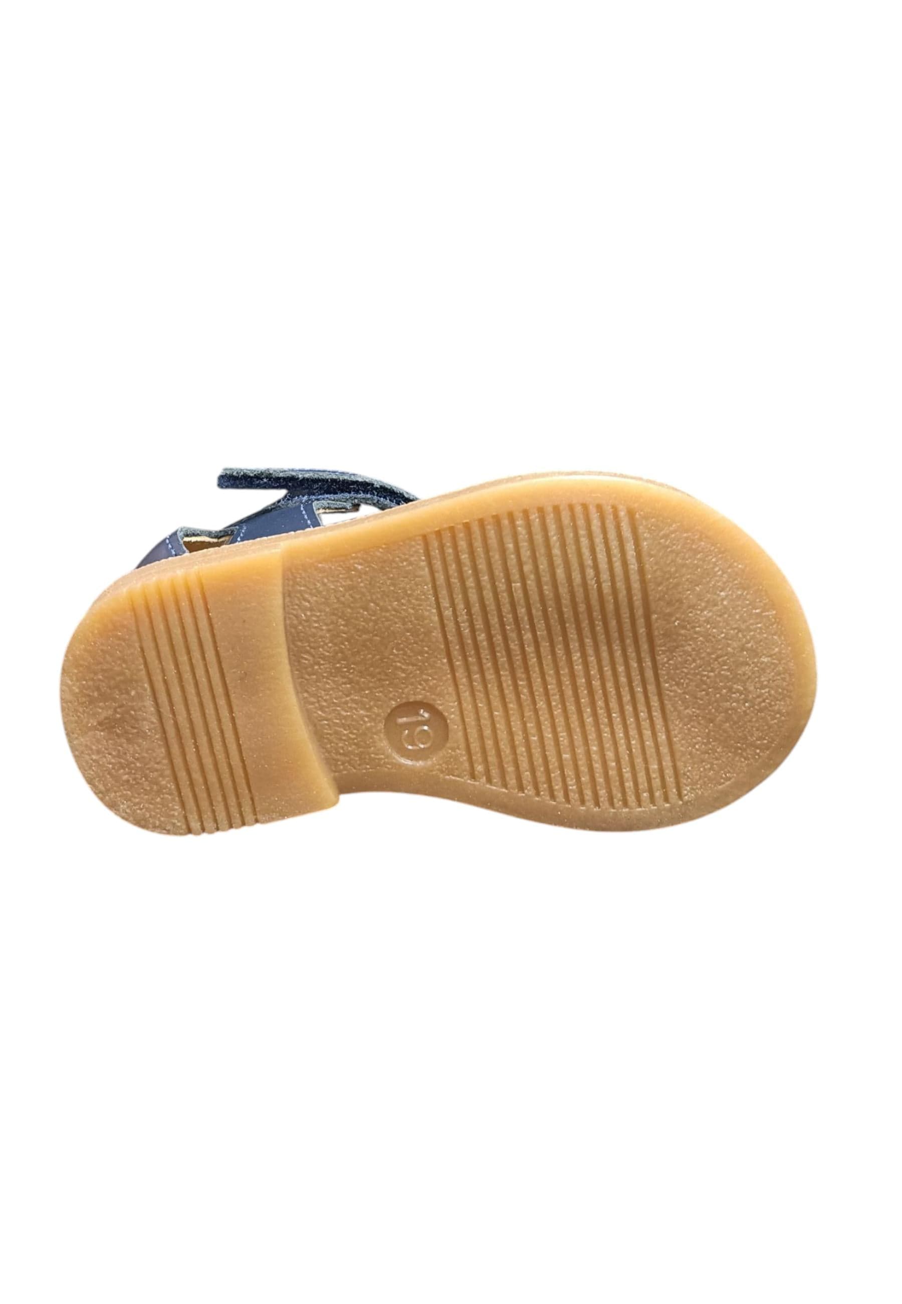 Scarpe occhi di bue-semiaperto Bambini platis open classic  blue velcro - 5