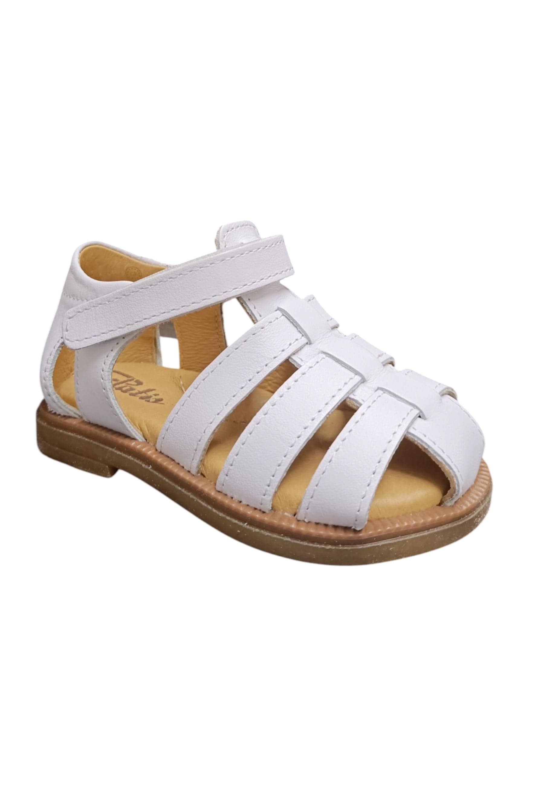 Scarpe occhi di bue-semiaperto Bambini platis open classic  bianco velcro in Sandali Scarpetteria Gica - Trani, commercioVirtuoso.it