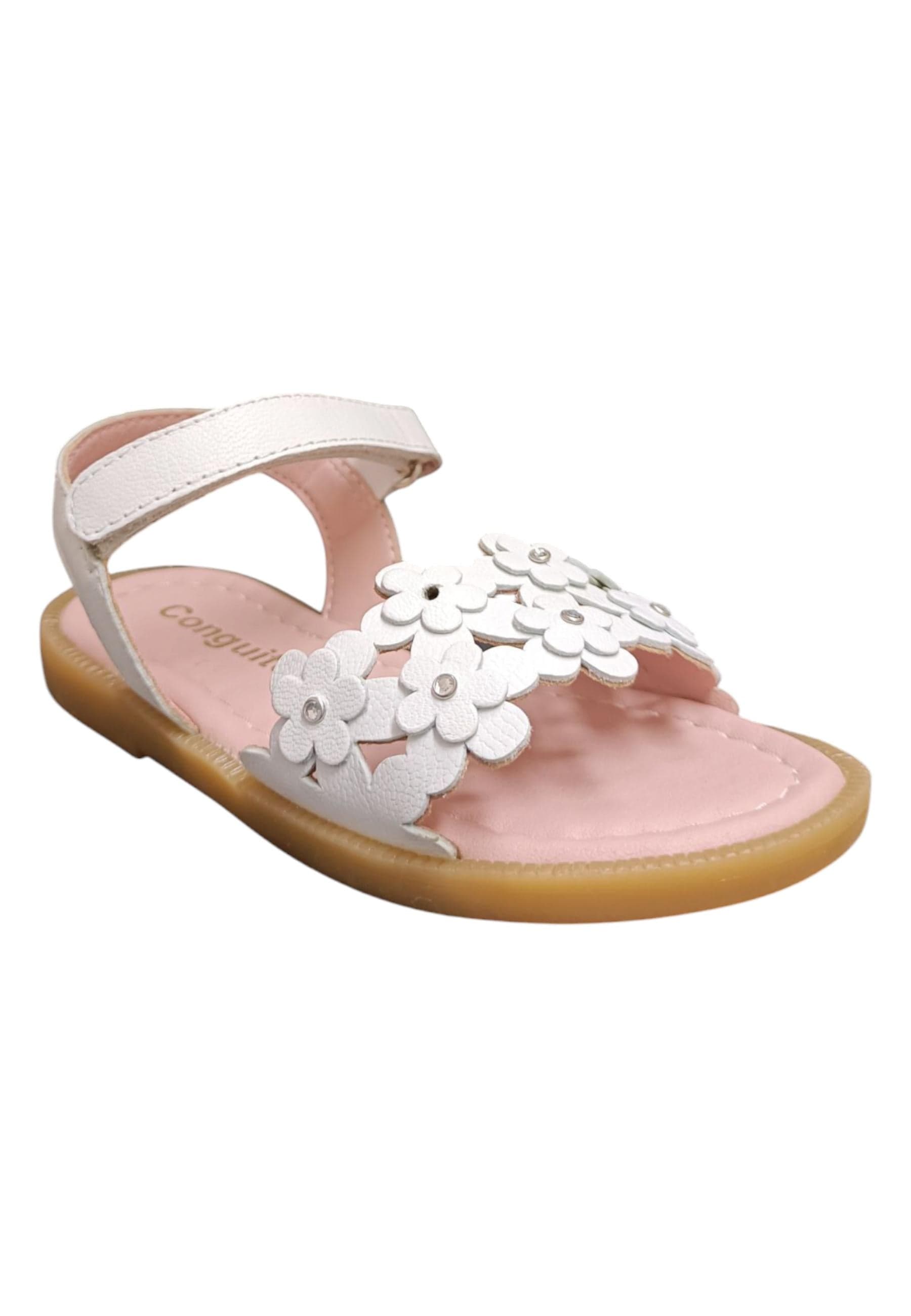 Sandali bambina Conguitos Buckle bianco pelle in Ballerine Scarpetteria Gica - Trani, commercioVirtuoso.it