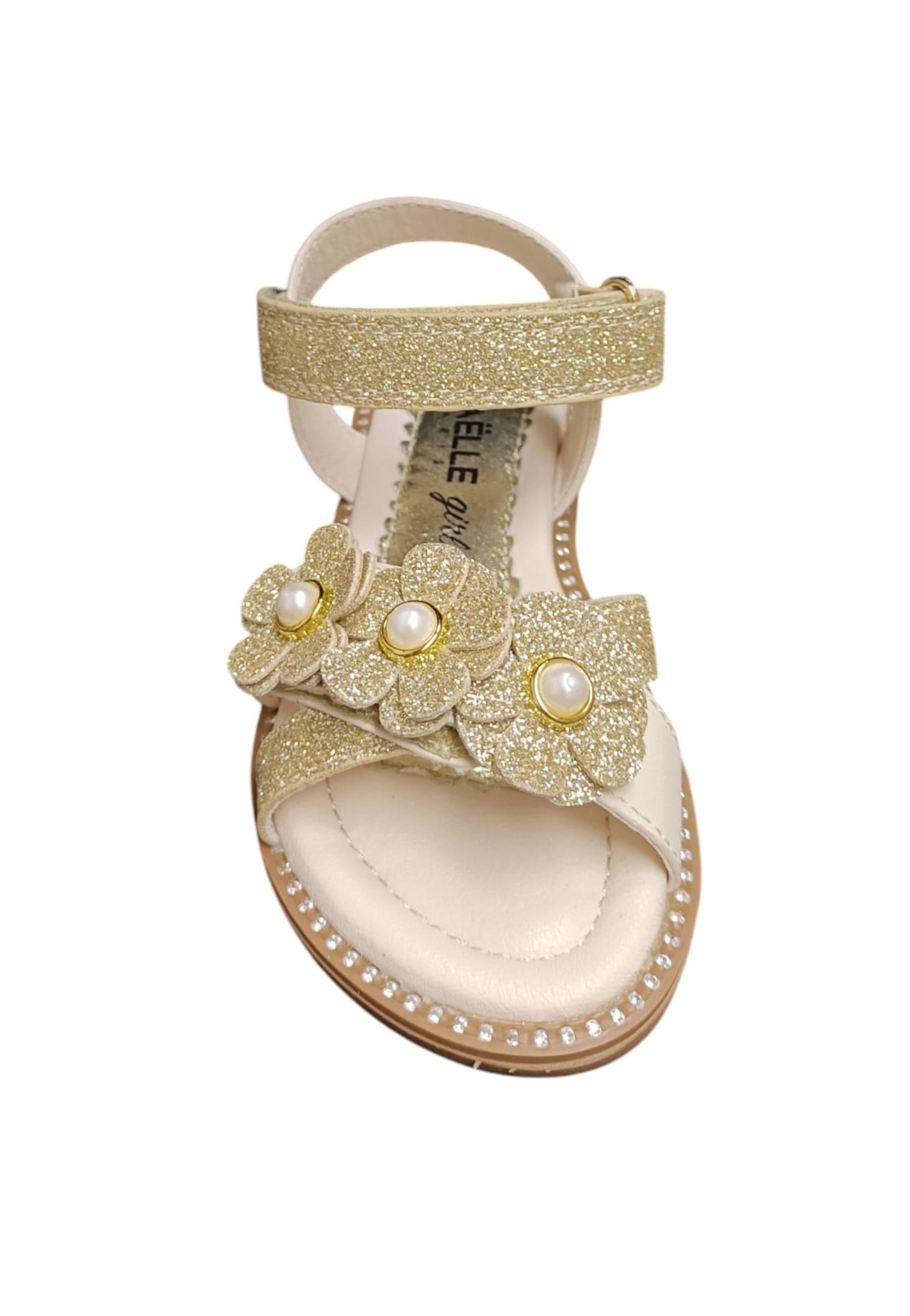 Sandali bambina Gaelle Queen platino pelle glitter in Ballerine Scarpetteria Gica - Trani, commercioVirtuoso.it
