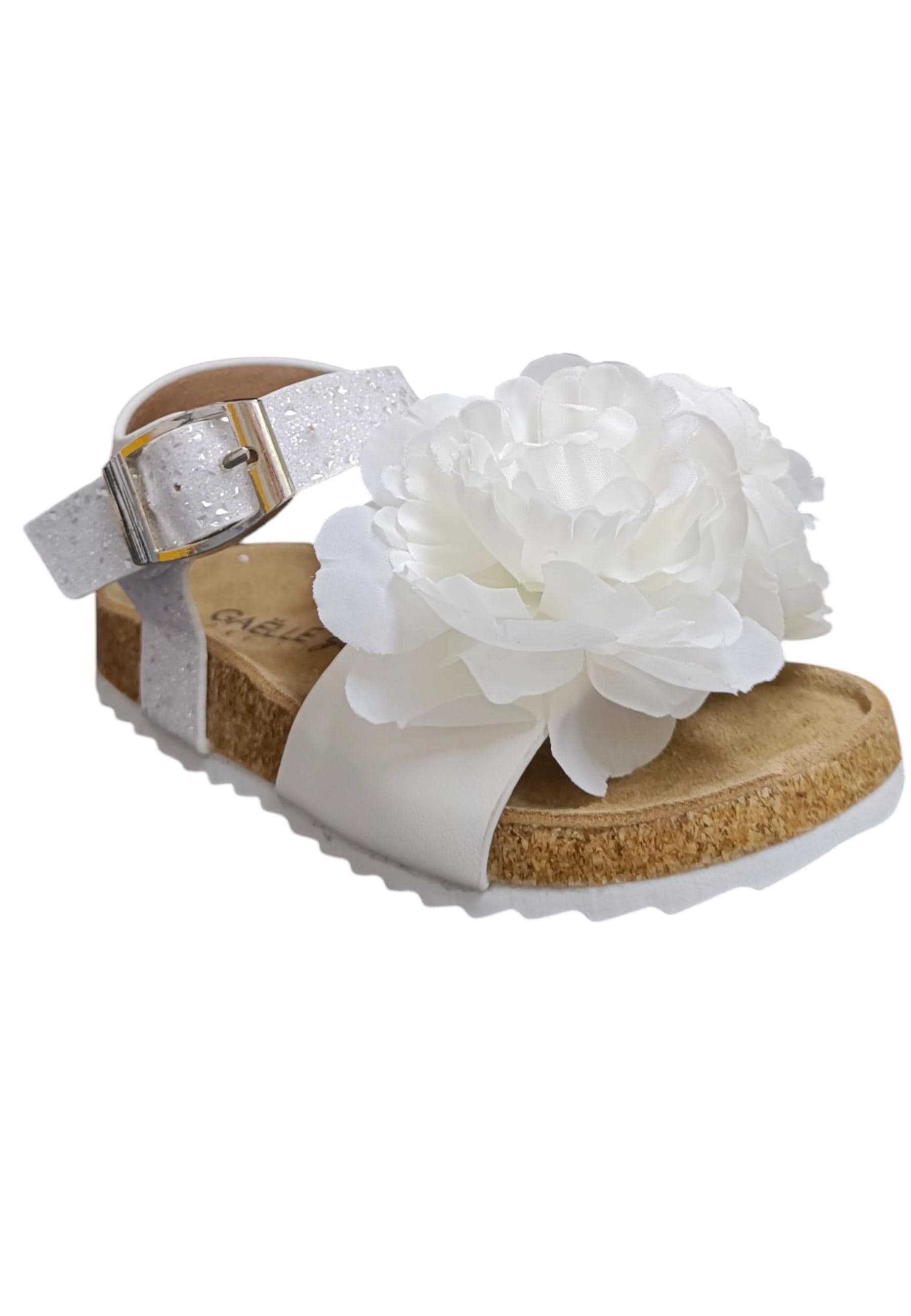 Sandali bambina Gaelle Birk bianco pelle glitter in Ballerine Scarpetteria Gica - Trani, commercioVirtuoso.it