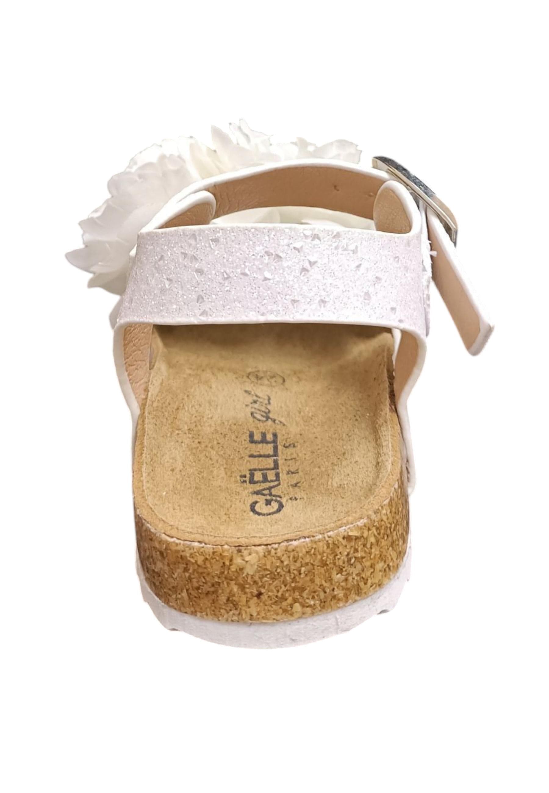 Sandali bambina Gaelle Birk bianco pelle glitter in Ballerine Scarpetteria Gica - Trani, commercioVirtuoso.it
