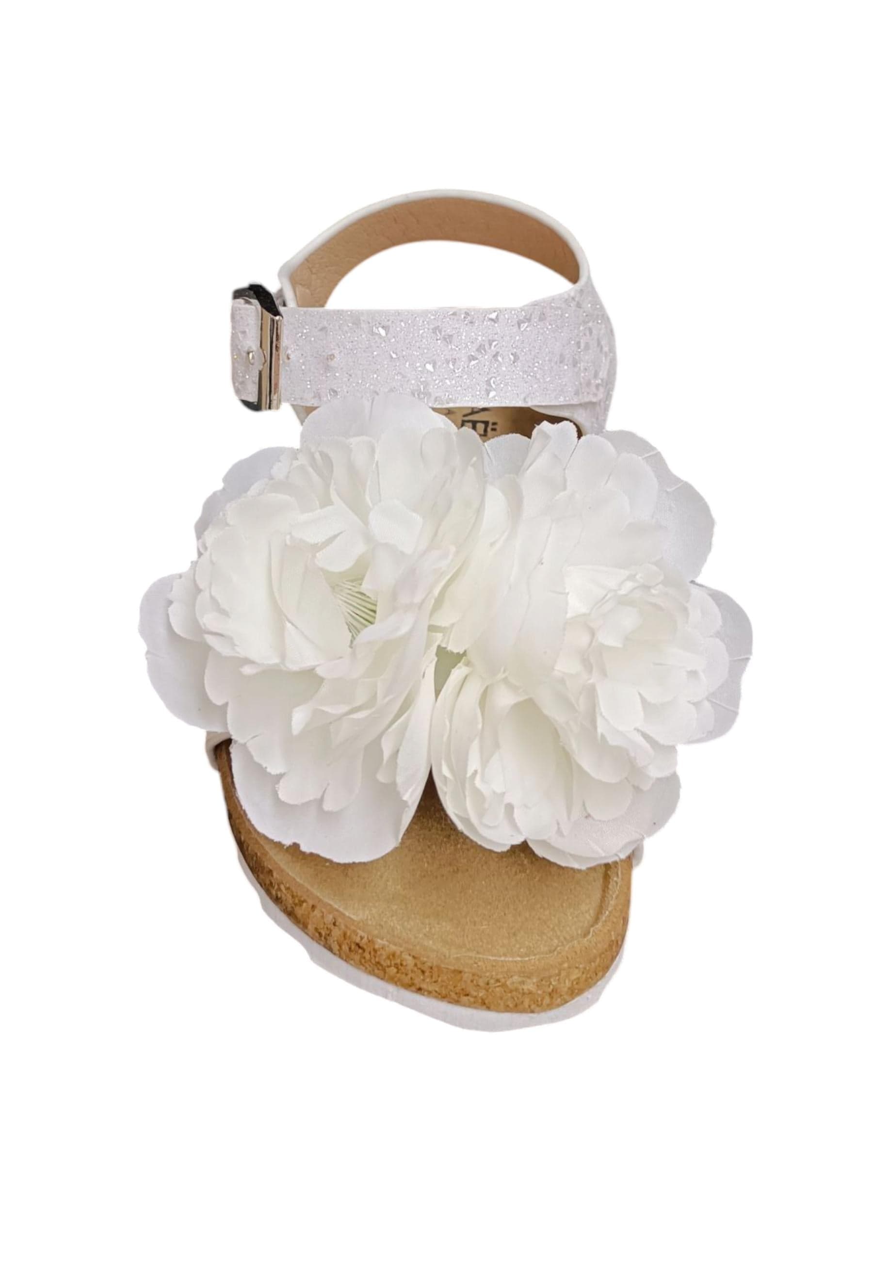 Sandali bambina Gaelle Birk bianco pelle glitter in Ballerine Scarpetteria Gica - Trani, commercioVirtuoso.it