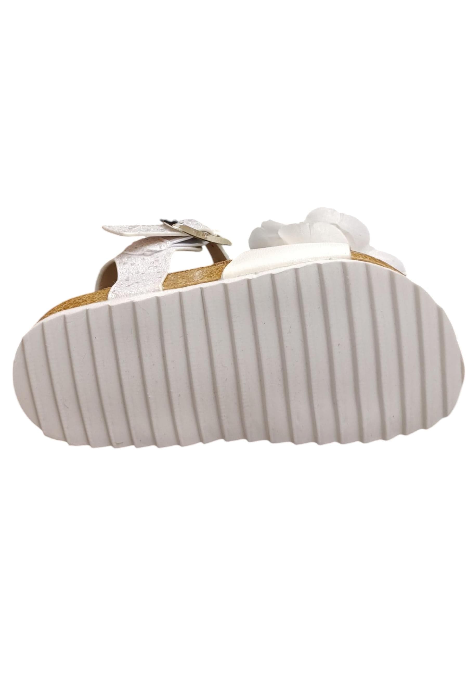 Sandali bambina Gaelle Birk bianco pelle glitter - 5