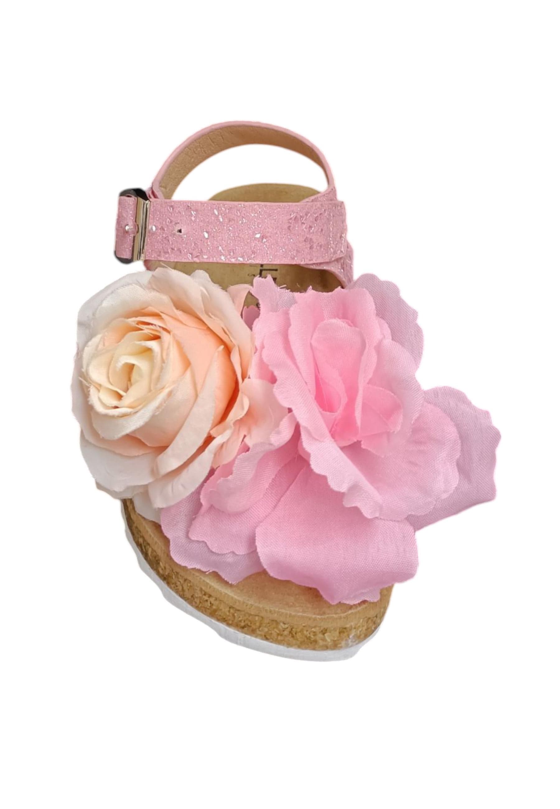 Sandali bambina Gaelle Birk rosa bianco pelle glitter in Ballerine Scarpetteria Gica - Trani, commercioVirtuoso.it