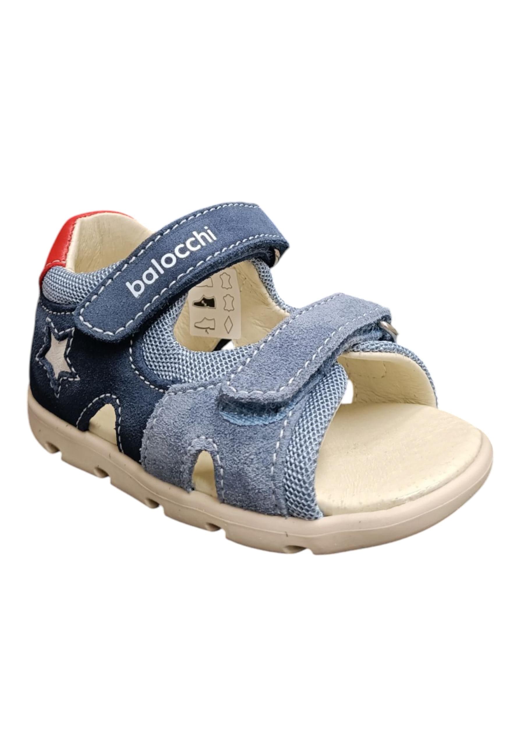 Sandali bambino Balocchi Over blue celeste rosso primi passi in Ballerine Scarpetteria Gica - Trani, commercioVirtuoso.it