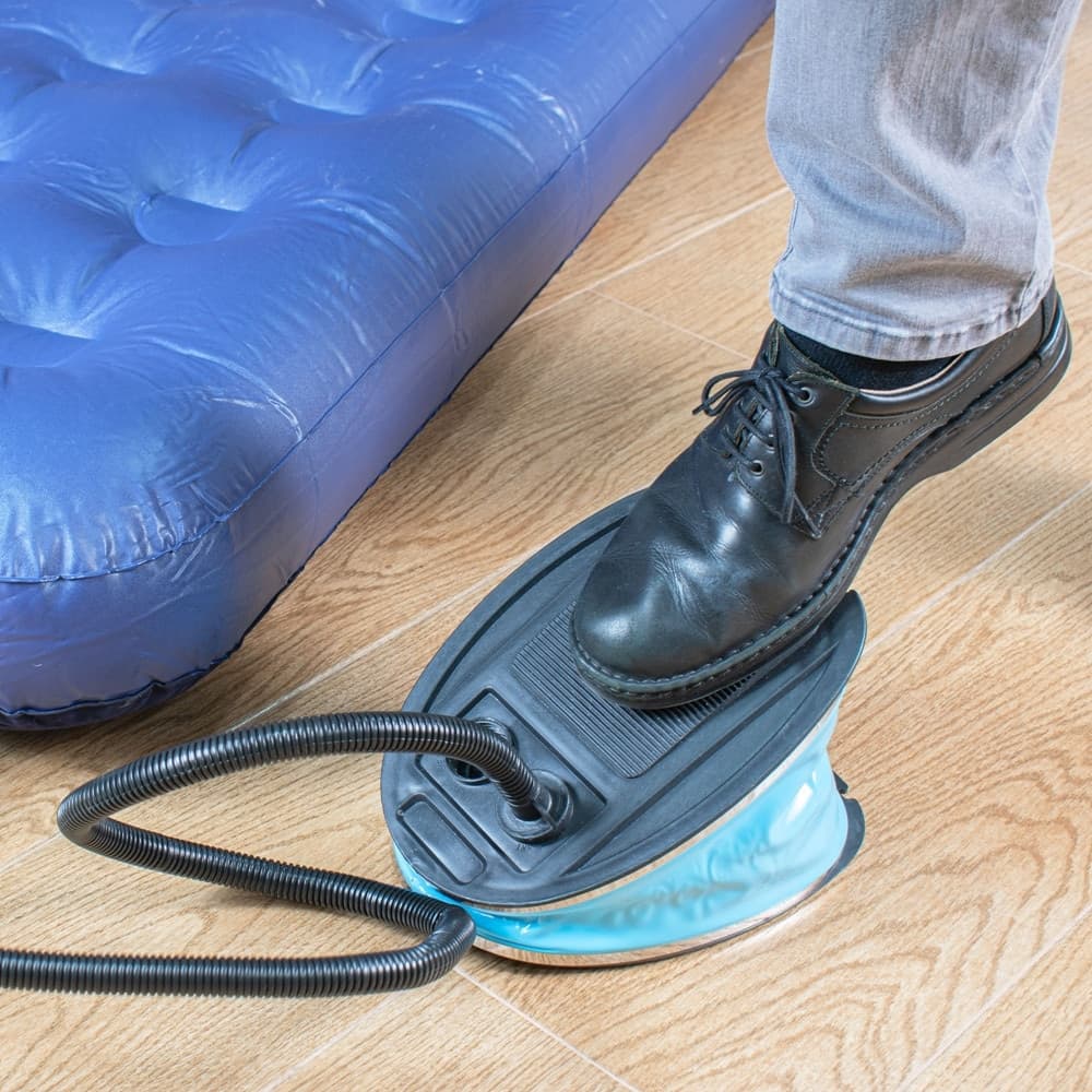 POMPA A PEDALE BLU 3LT GONFIATORE PORTATILE PIEDI GONFIABILE A SOFFIETTO 23X17CM 016999 - 10