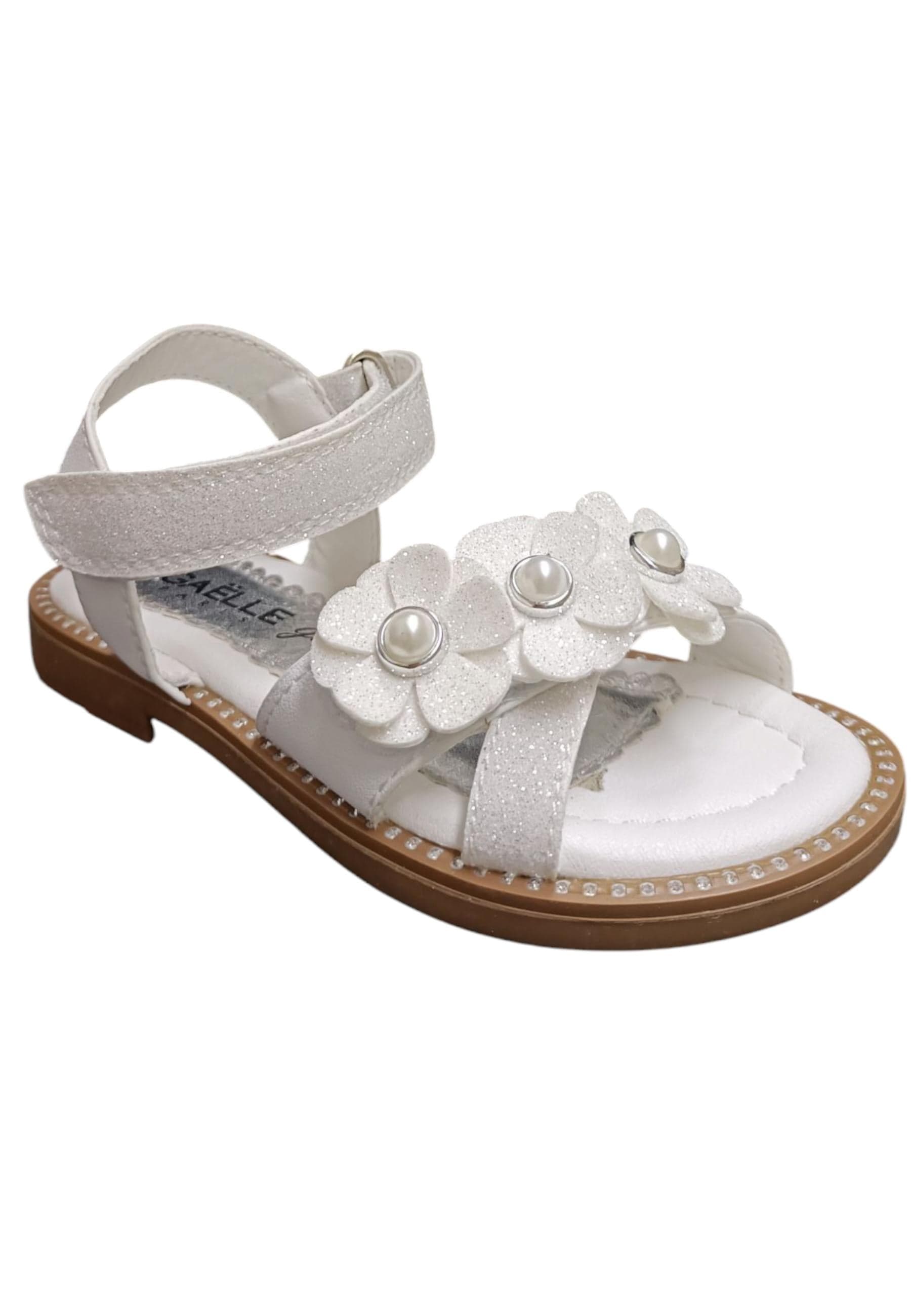 Sandali bambina Gaelle Queen bianco pelle glitter in Ballerine Scarpetteria Gica - Trani, commercioVirtuoso.it