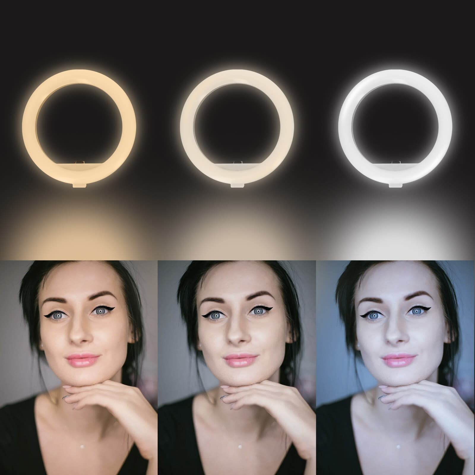 LAMPADA LED DA 6 POLLICI + STICK CON SUPPORTO TELEFONO CELLULARE BLUETOOTH 4.0 - 6