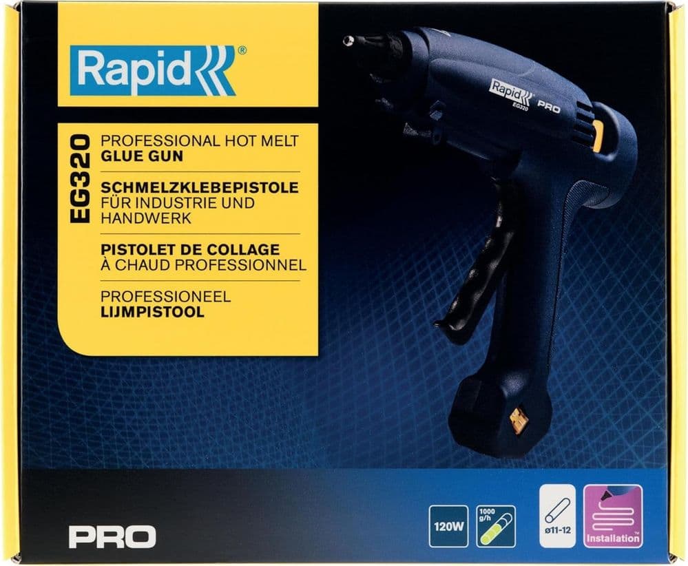 PISTOLA PER COLLA A CALDO EG320 CONTROLLO TEMPERATURA AUTOREGOLATO A 195°C UGELLO INTERCAMBIABILE - 6