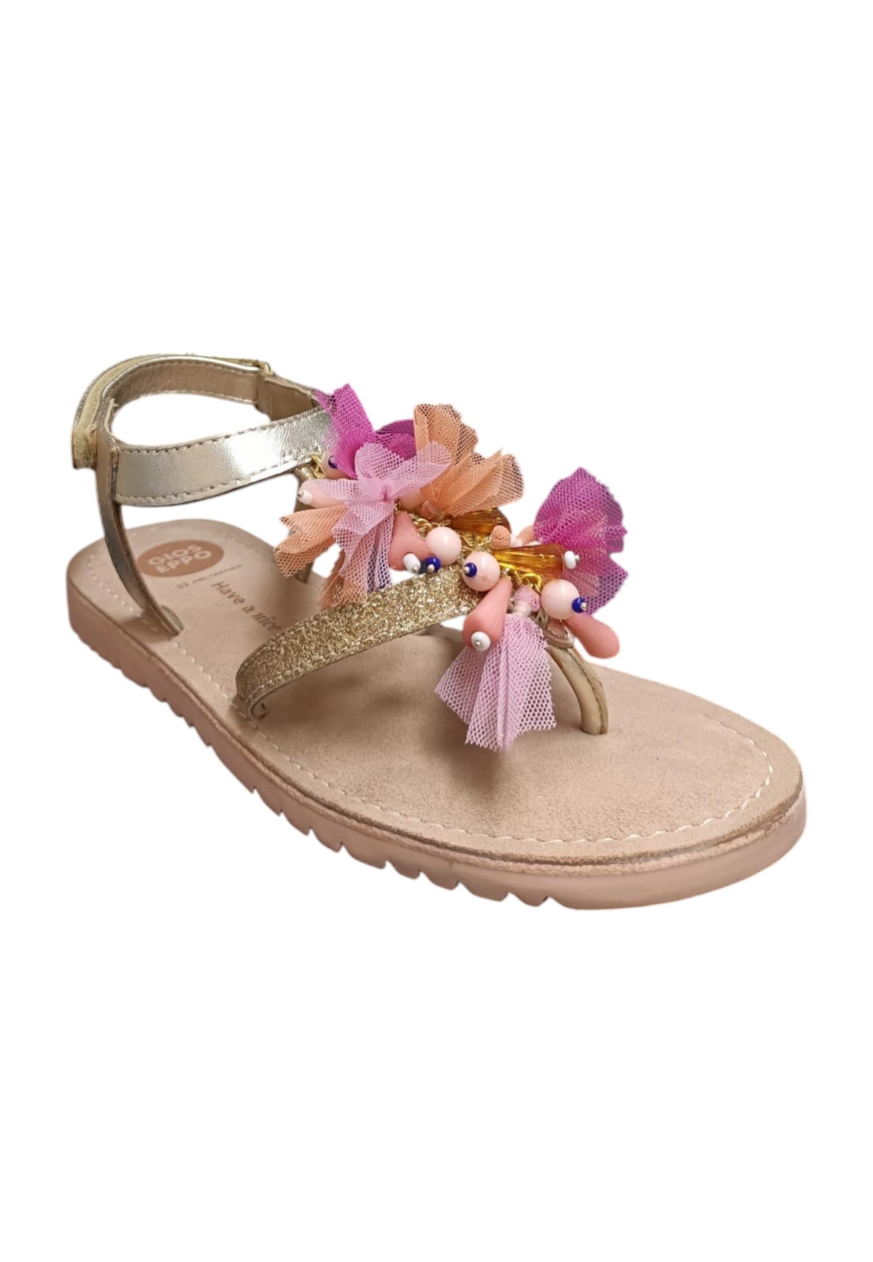 Sandalo bambina Gioseppo Oakham multicolor pelle velcro comfort elegance in Ballerine Scarpetteria Gica - Trani, commercioVirtuoso.it