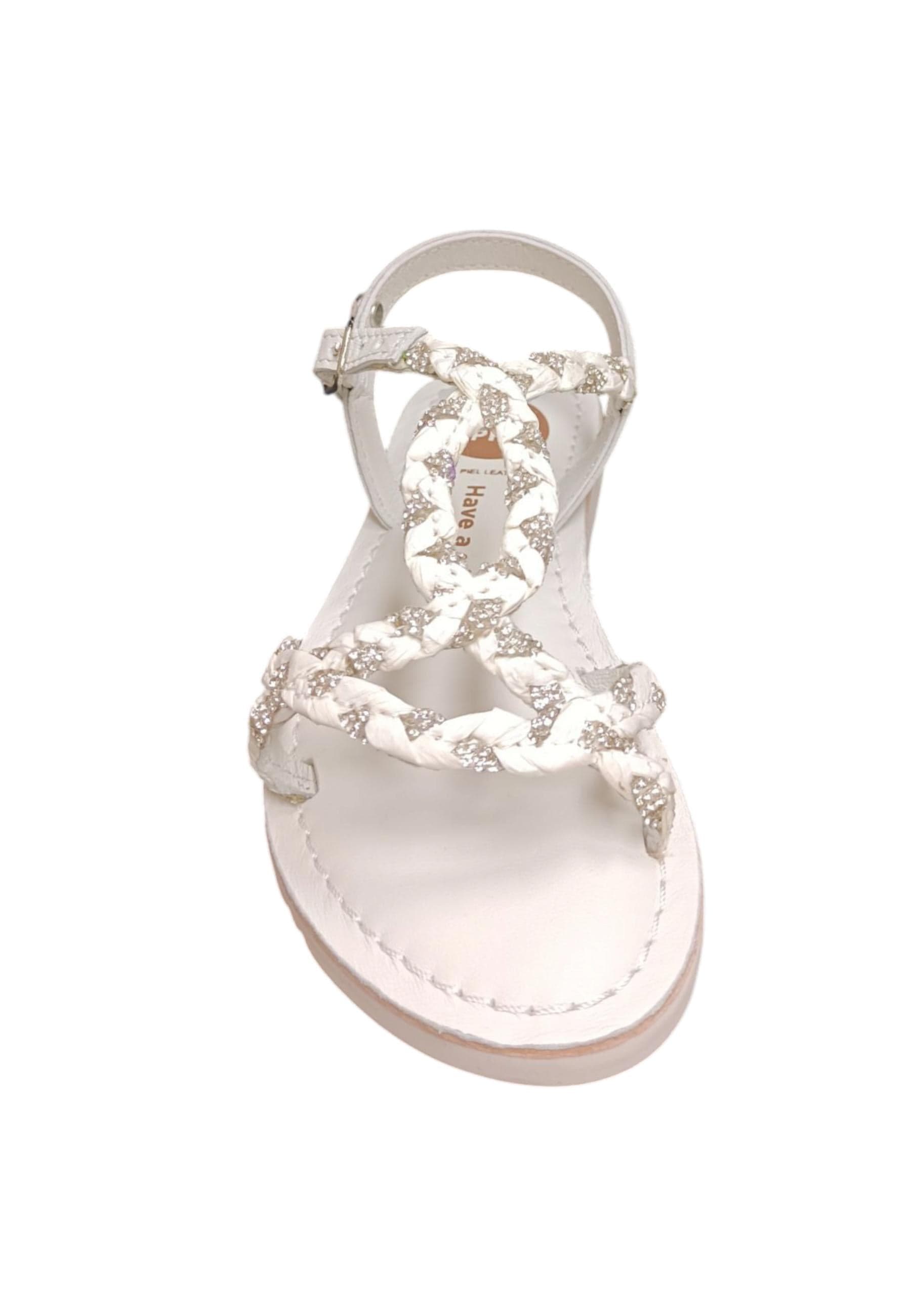 Sandalo bambina Gioseppo Wenham bianco pelle fibbia comfort elegance in Ballerine Scarpetteria Gica - Trani, commercioVirtuoso.it