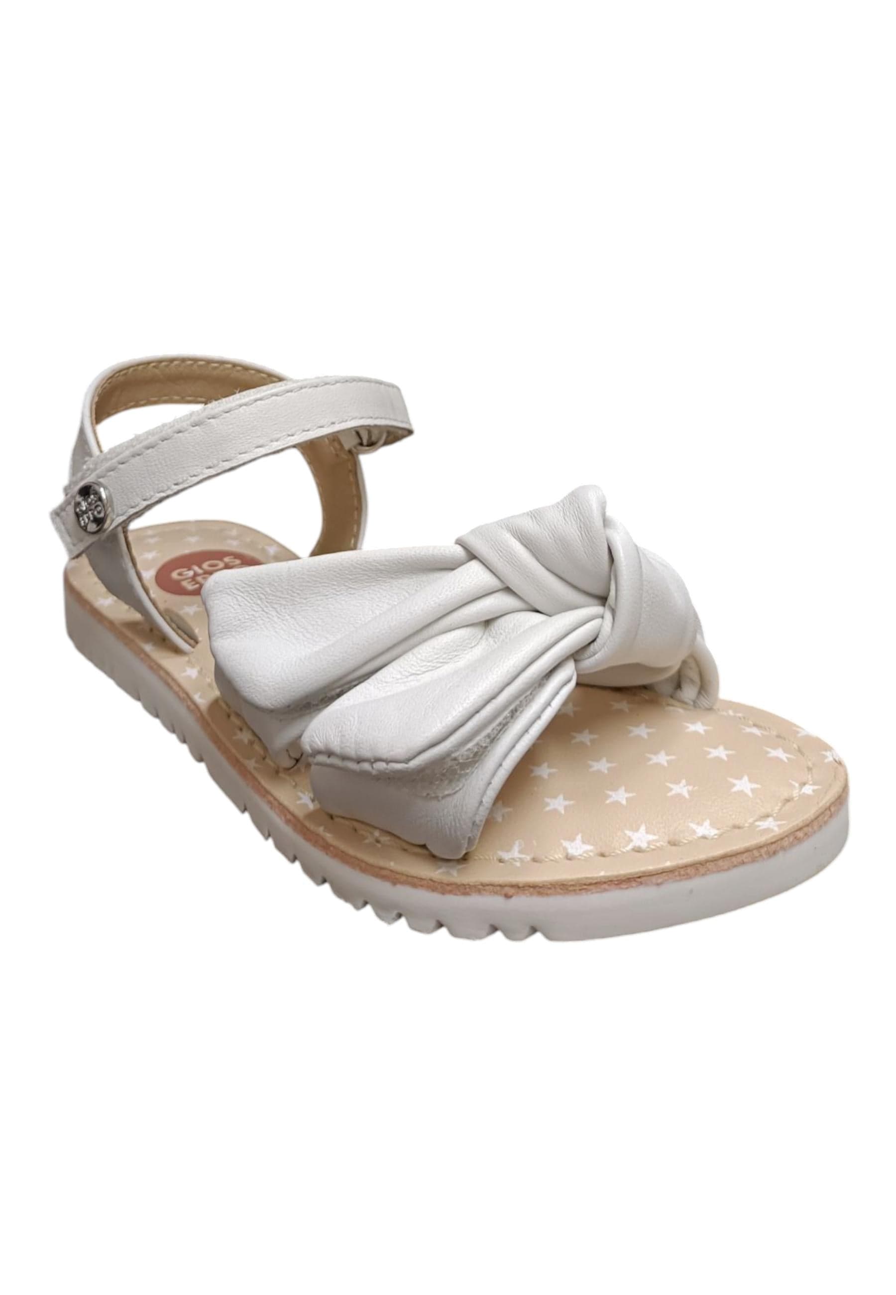 Sandalo bambina Gioseppo Wareham bianco pelle velcro comfort elegance in Ballerine Scarpetteria Gica - Trani, commercioVirtuoso.it
