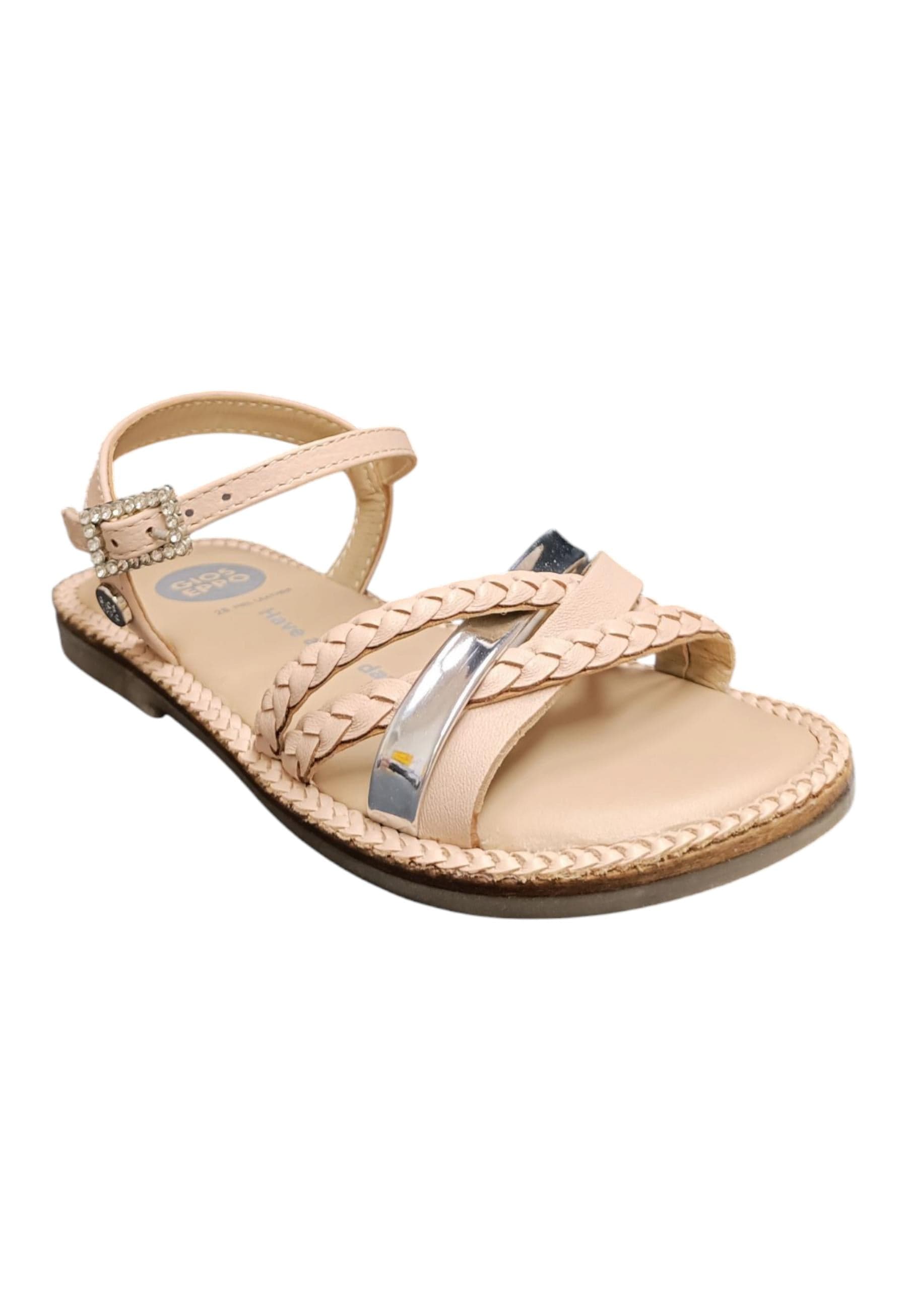 Sandalo bambina Gioseppo Medary nude pelle fibbia comfort elegance in Ballerine Scarpetteria Gica - Trani, commercioVirtuoso.it