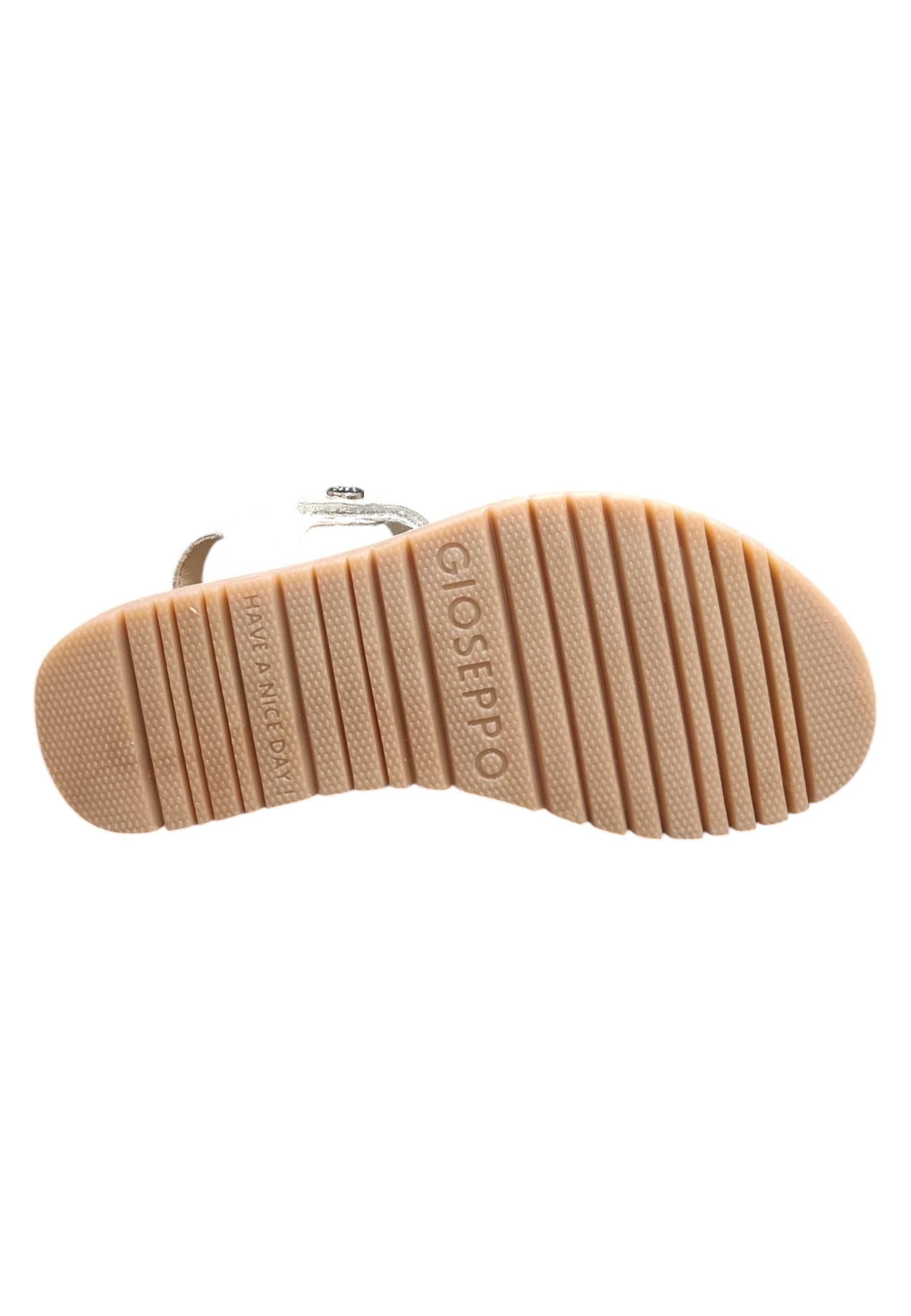 Sandalo bambina Gioseppo Rowley bianco pelle velcro comfort elegance in Ballerine Scarpetteria Gica - Trani, commercioVirtuoso.it