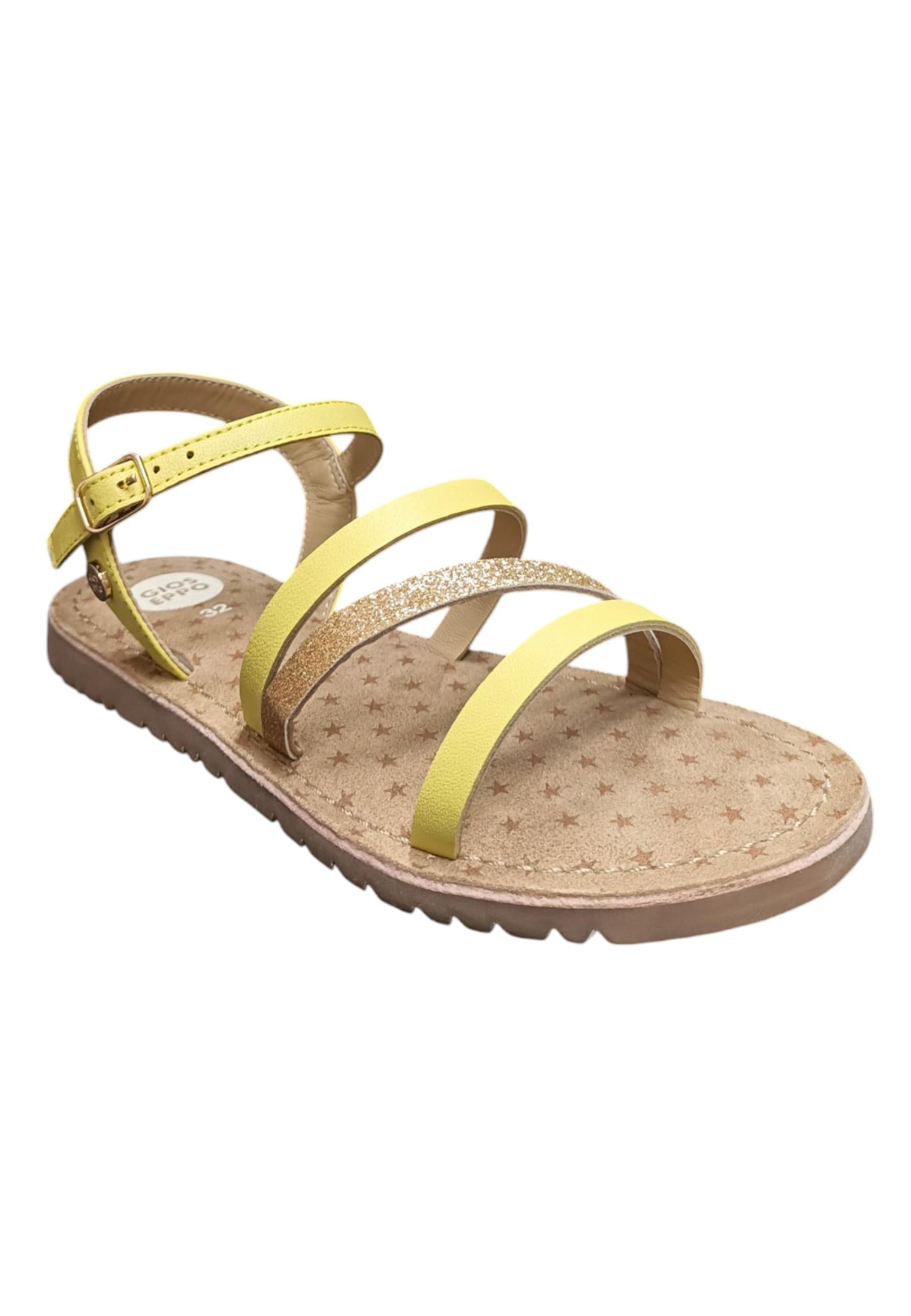 Sandali bambina Gioseppo Vershire giallo pelle in Ballerine Scarpetteria Gica - Trani, commercioVirtuoso.it