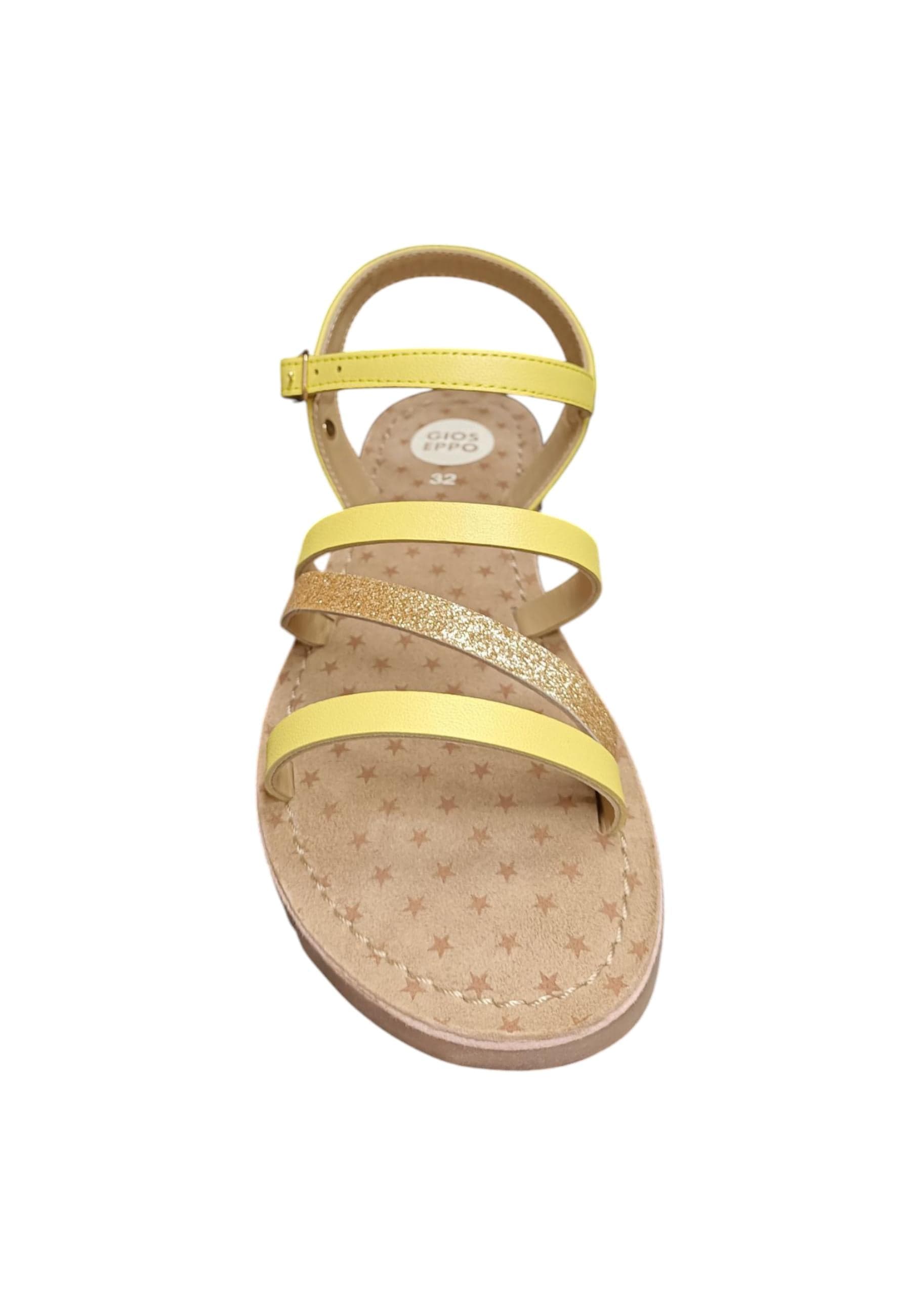 Sandali bambina Gioseppo Vershire giallo pelle in Ballerine Scarpetteria Gica - Trani, commercioVirtuoso.it
