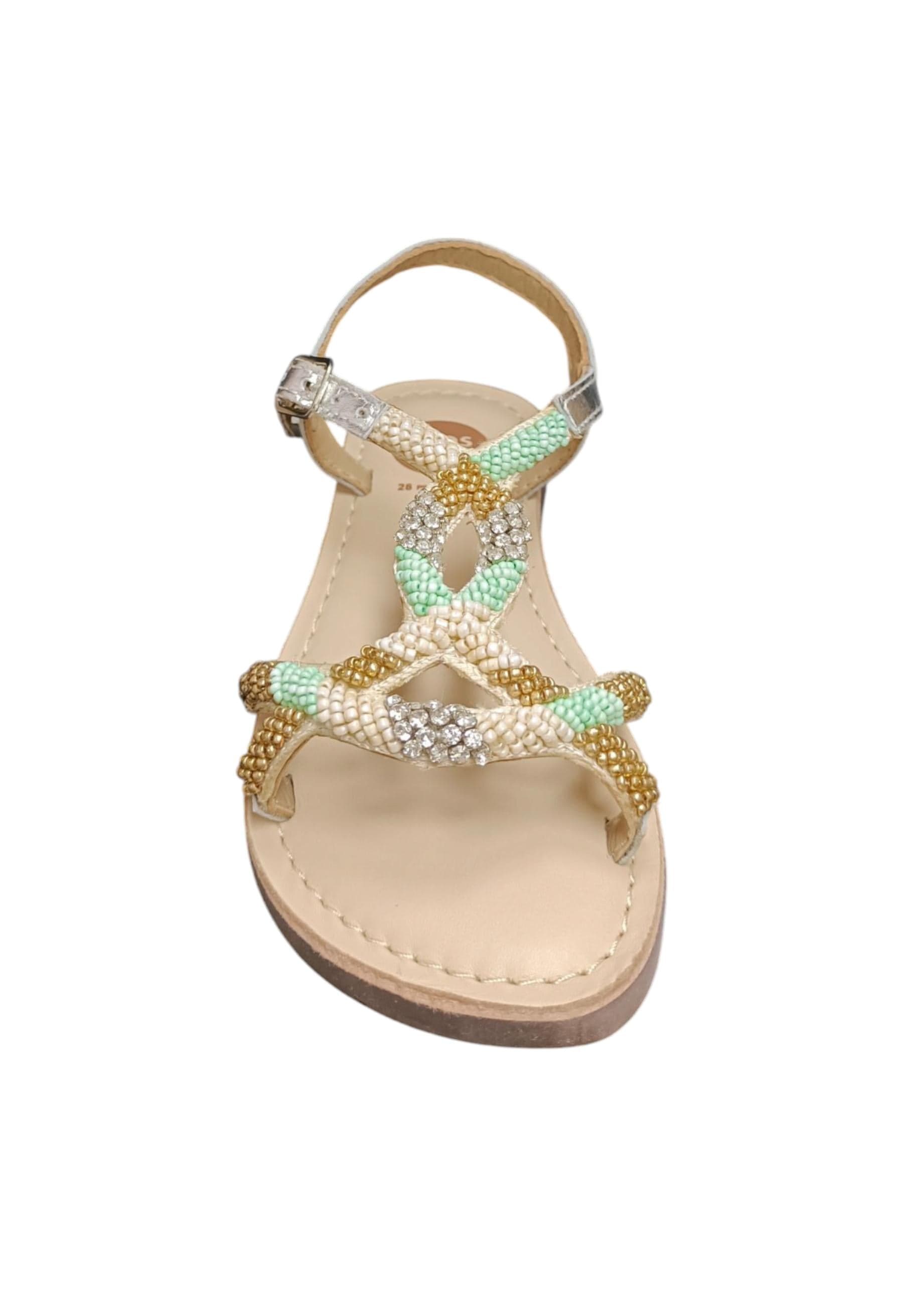 Sandalo bambina Gioseppo Komensky argento pelle fibbia comfort elegance in Ballerine Scarpetteria Gica - Trani, commercioVirtuoso.it