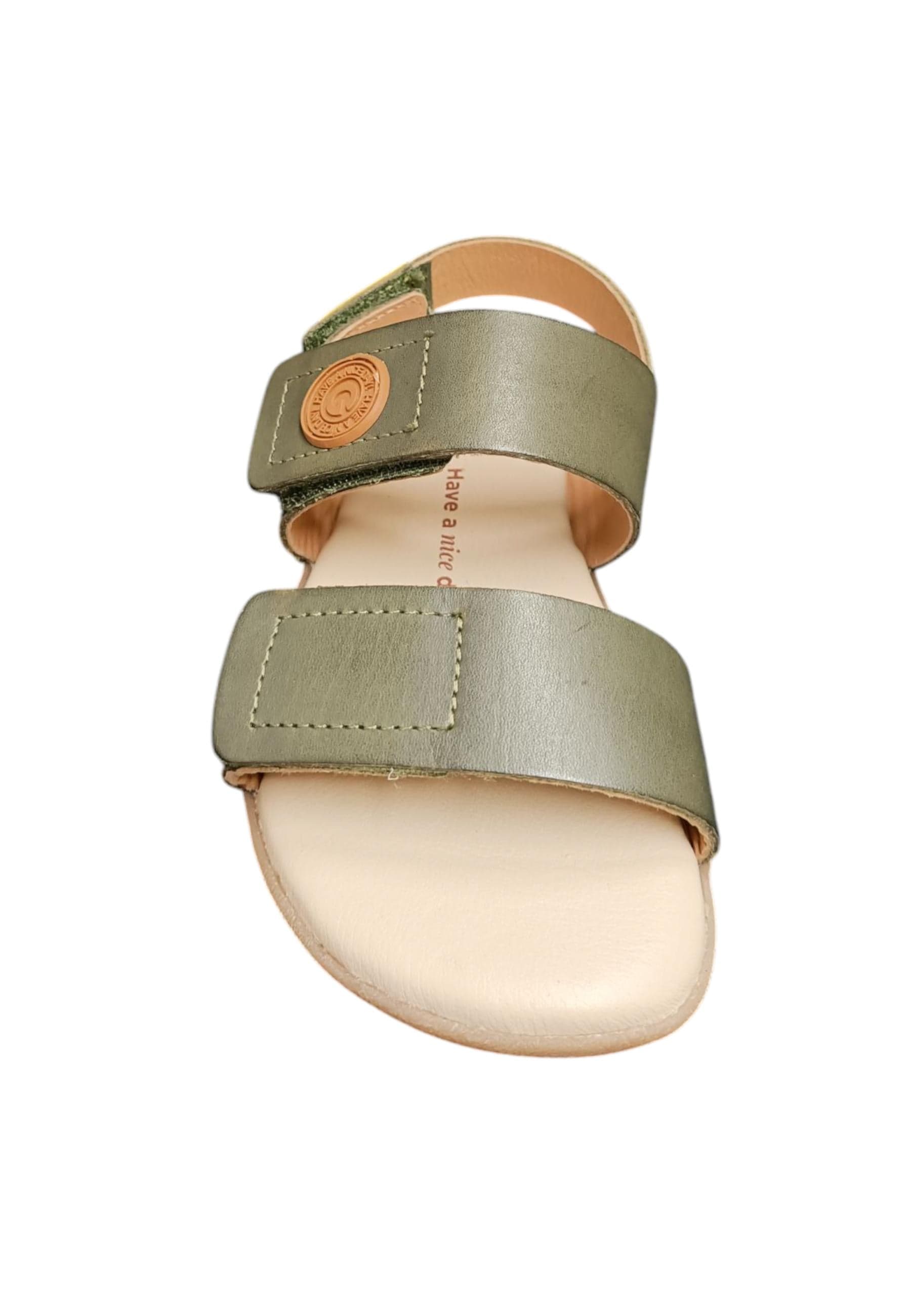 Sandalo bambino Gioseppo Lenroot kaki pelle velcro comfort elegance in Ballerine Scarpetteria Gica - Trani, commercioVirtuoso.it
