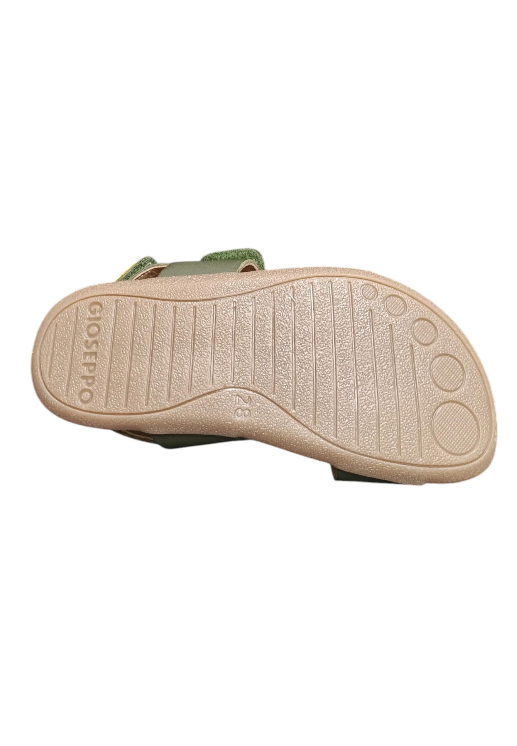 Sandalo bambino Gioseppo Lenroot kaki pelle velcro comfort elegance in Ballerine Scarpetteria Gica - Trani, commercioVirtuoso.it