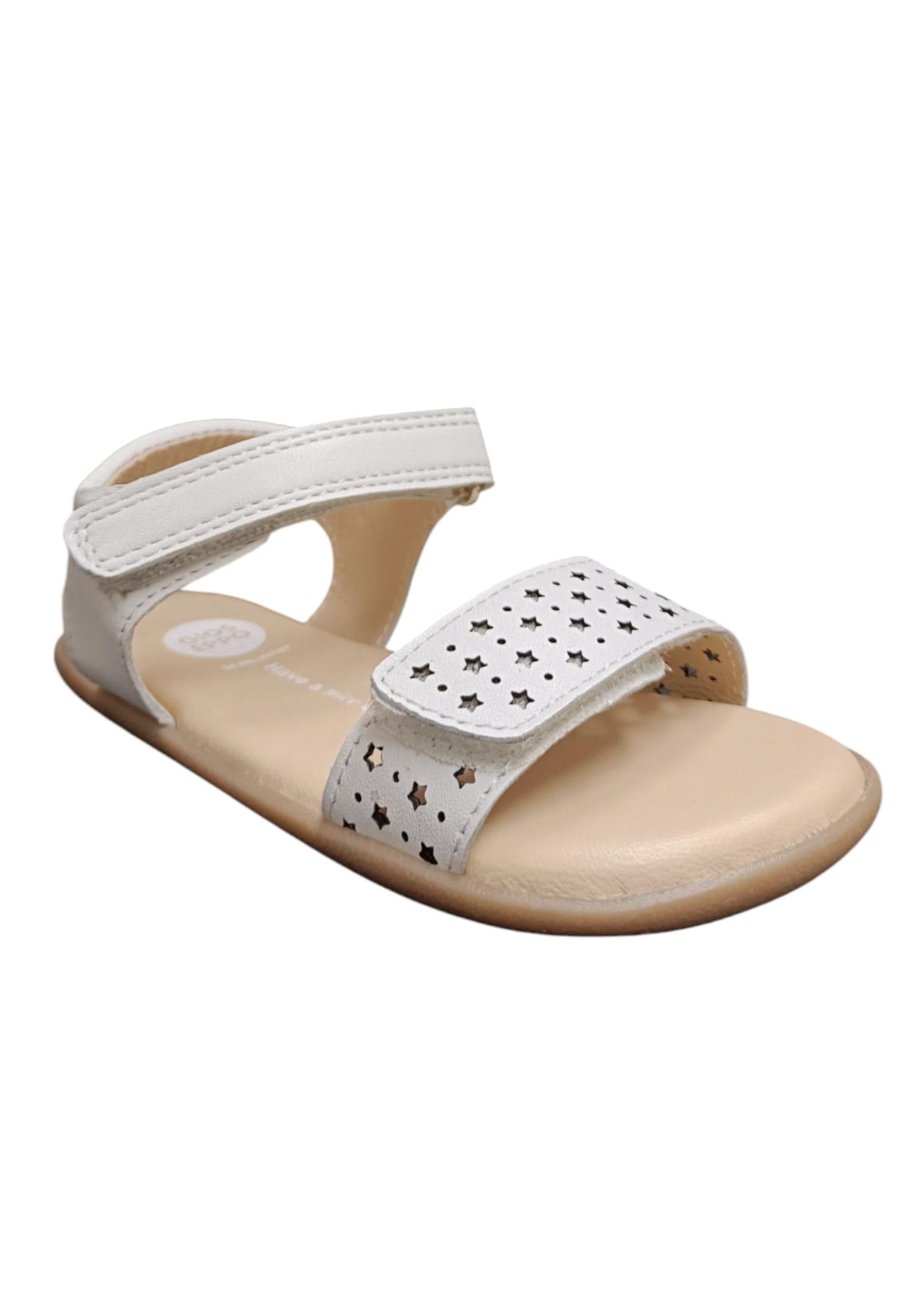 Sandalo bambina Gioseppo Hiram bianco pelle velcro comfort elegance in Ballerine Scarpetteria Gica - Trani, commercioVirtuoso.it