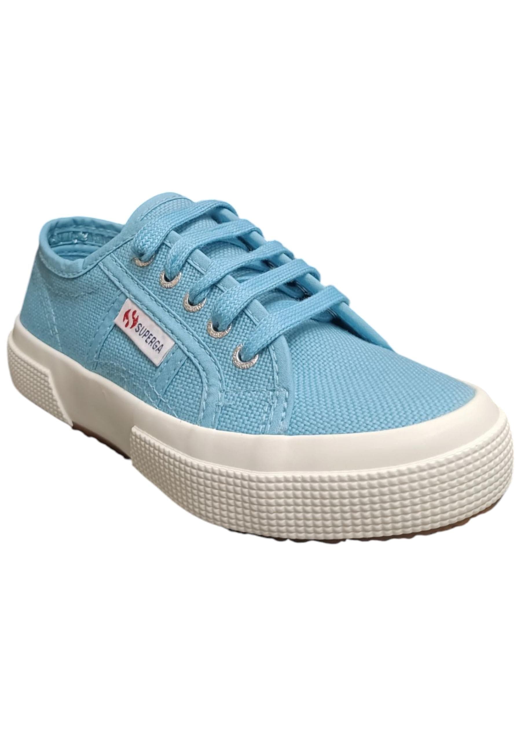 Scarpe sneakers Bambini e ragazzi SUPERGA COTU CLASSIC celeste-bianco laccio in Ballerine Scarpetteria Gica - Trani, commercioVirtuoso.it