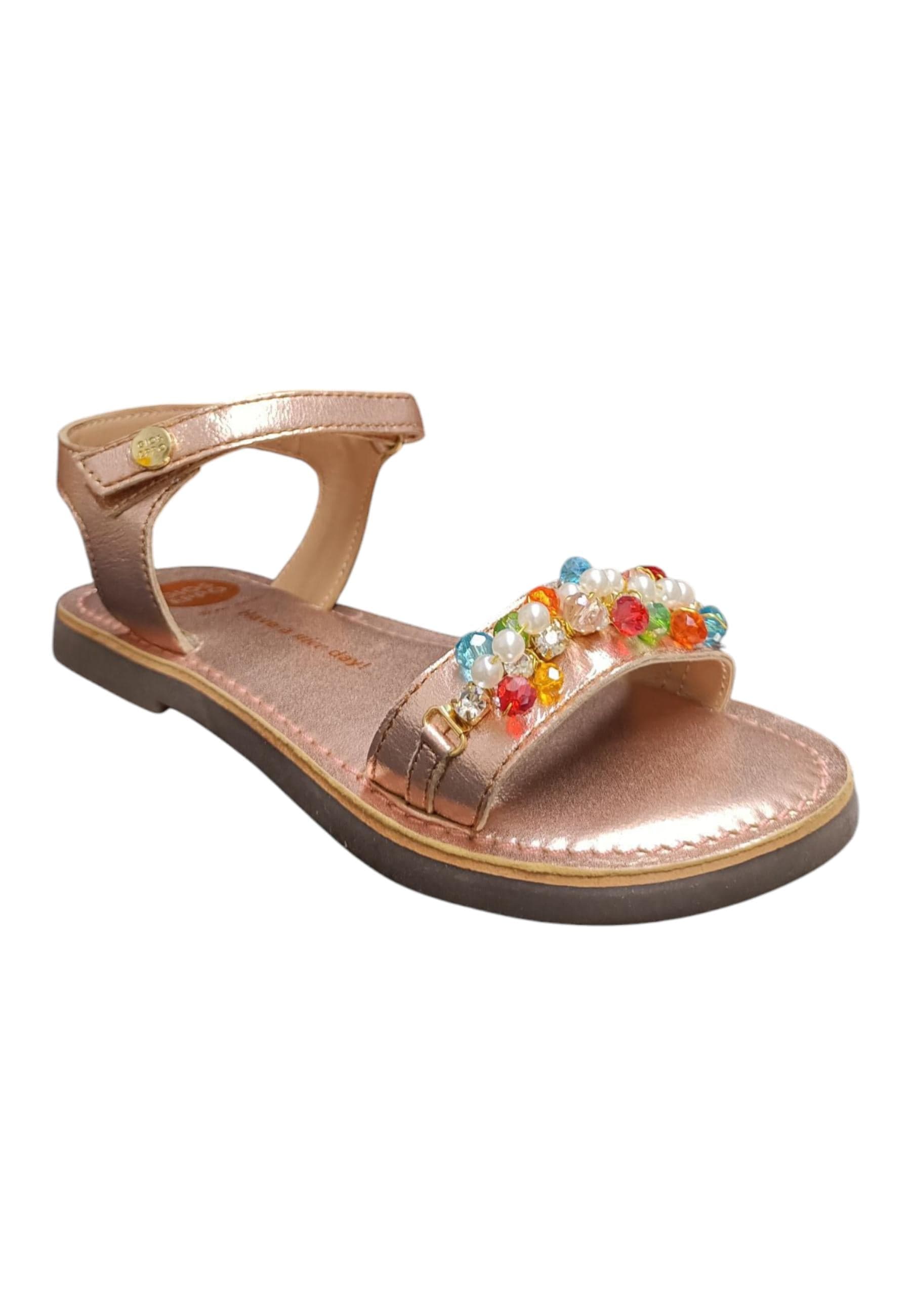 Sandalo bambina Gioseppo Effingham oro rosato pelle velcro comfort elegance in Ballerine Scarpetteria Gica - Trani, commercioVirtuoso.it