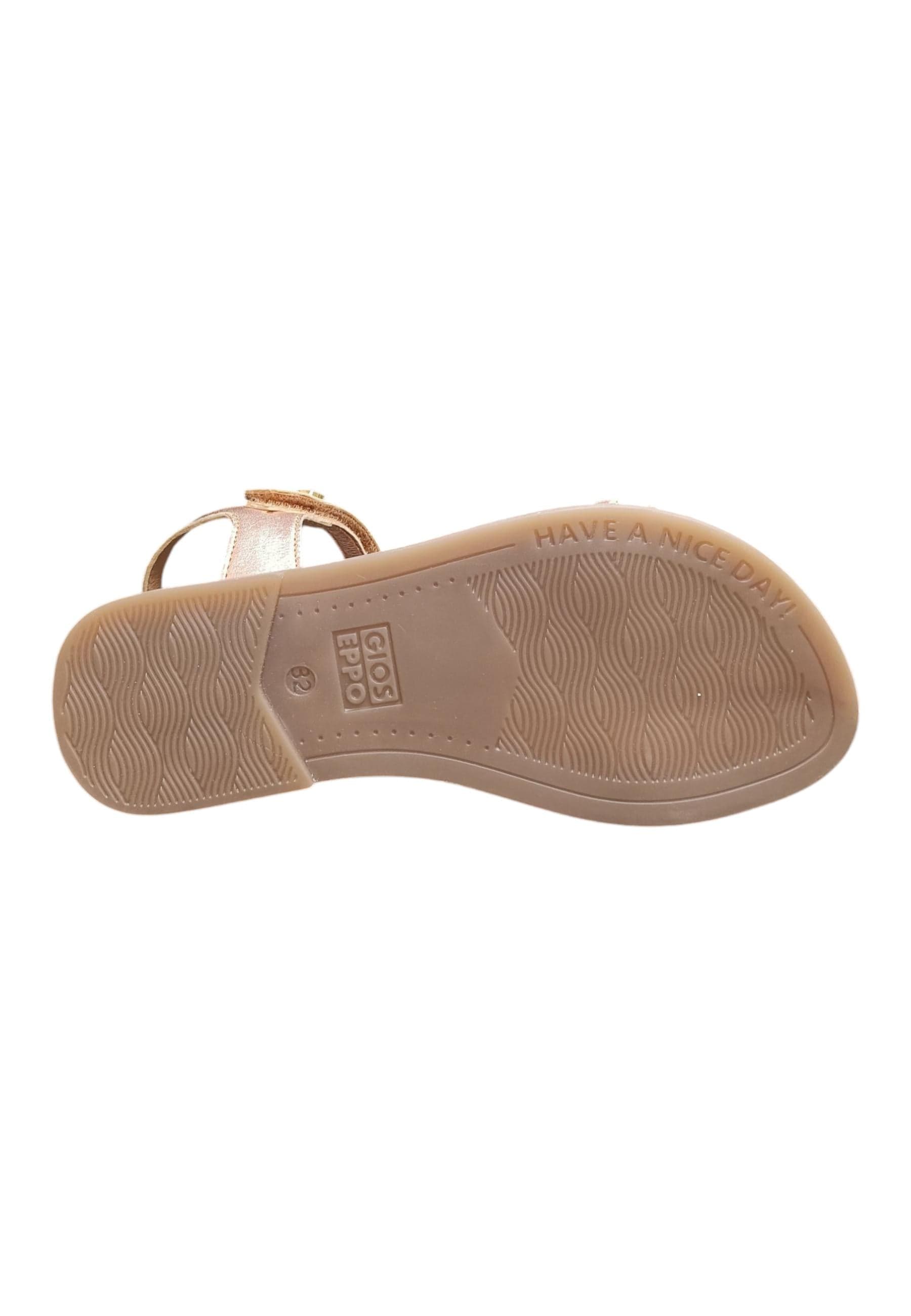 Sandalo bambina Gioseppo Effingham oro rosato pelle velcro comfort elegance in Ballerine Scarpetteria Gica - Trani, commercioVirtuoso.it