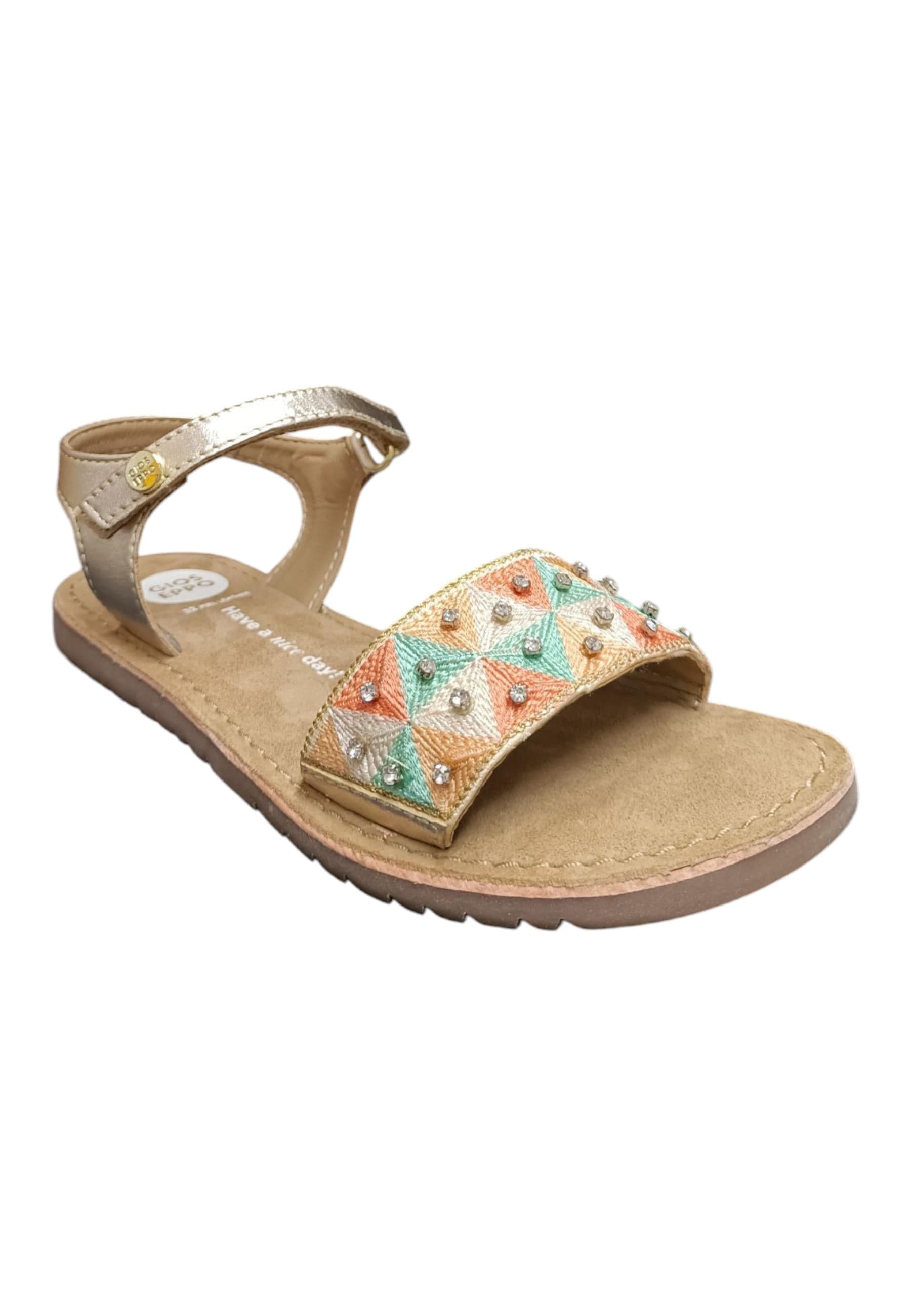 Sandalo bambina Gioseppo Montrose multicolor pelle velcro comfort elegance in Ballerine Scarpetteria Gica - Trani, commercioVirtuoso.it