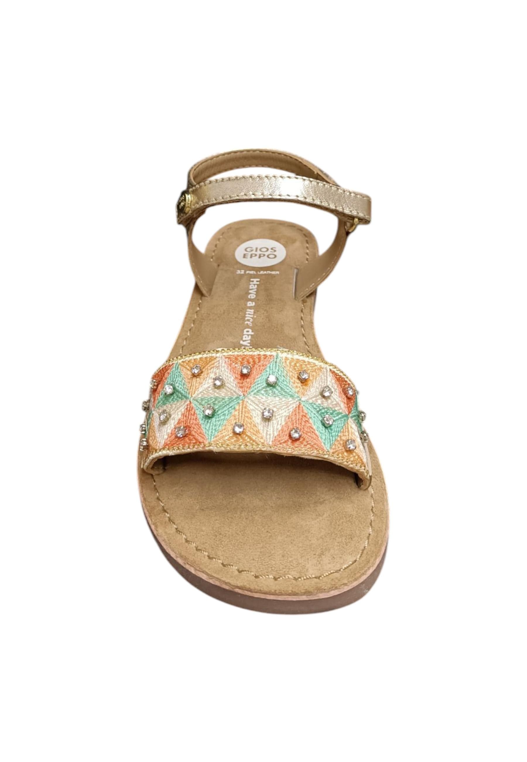 Sandalo bambina Gioseppo Montrose multicolor pelle velcro comfort elegance in Ballerine Scarpetteria Gica - Trani, commercioVirtuoso.it