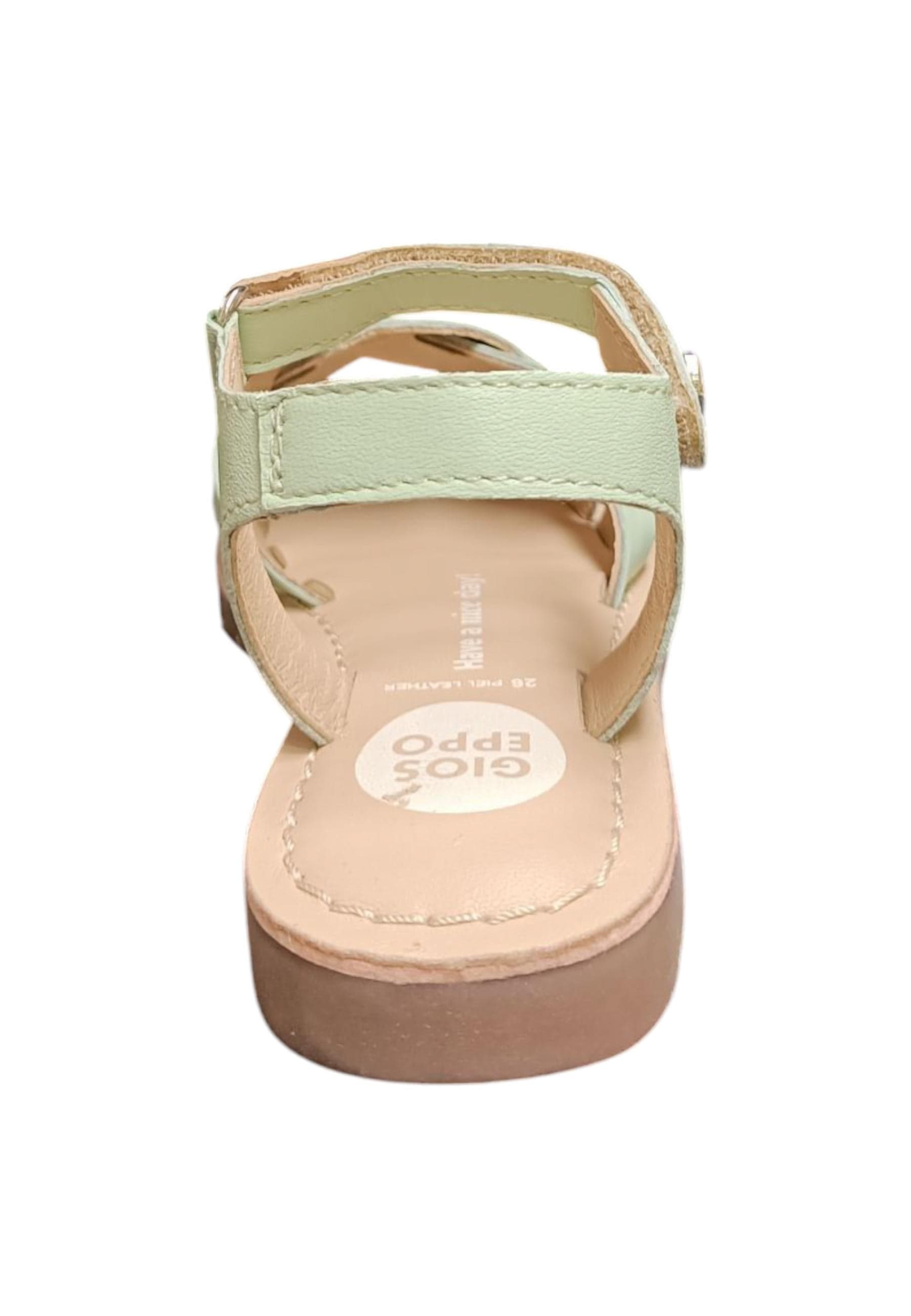 Sandalo bambina Gioseppo Rowley menta pelle velcro comfort elegance in Ballerine Scarpetteria Gica - Trani, commercioVirtuoso.it