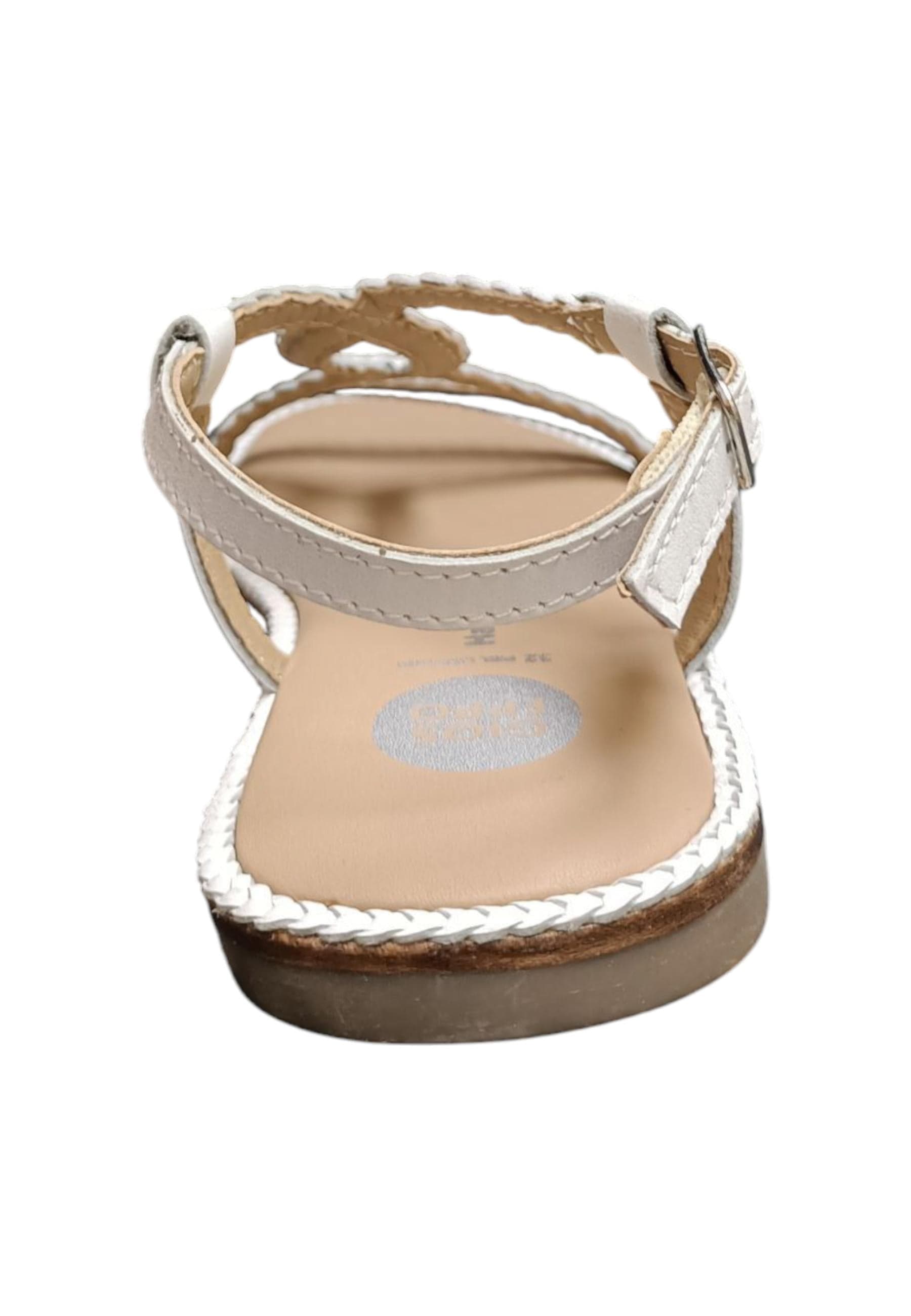 Sandalo bambina Gioseppo Suffield bianco pelle fibbia comfort elegance in Ballerine Scarpetteria Gica - Trani, commercioVirtuoso.it