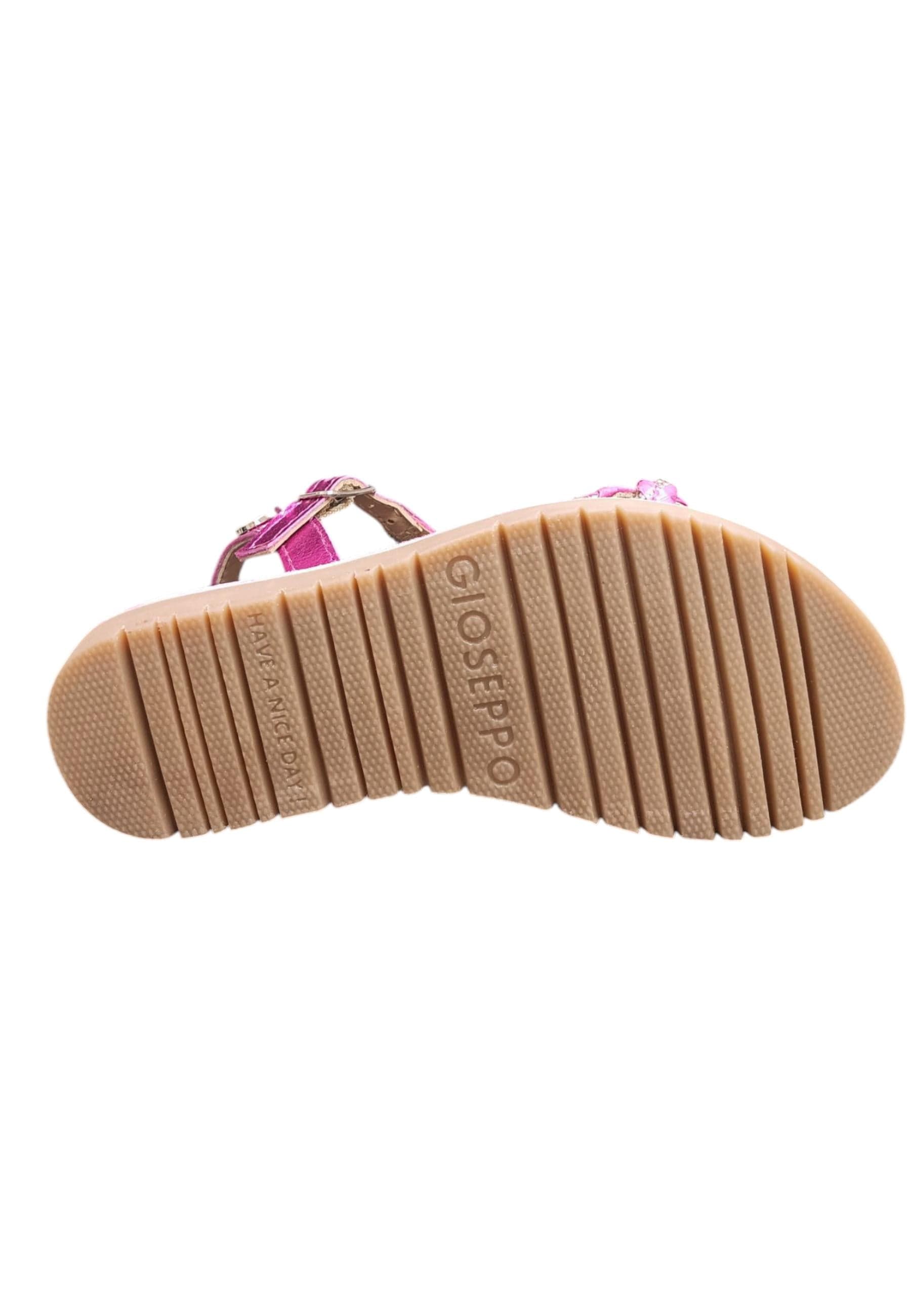 Sandalo bambina Gioseppo Wenham fuxja pelle fibbia comfort elegance - 5