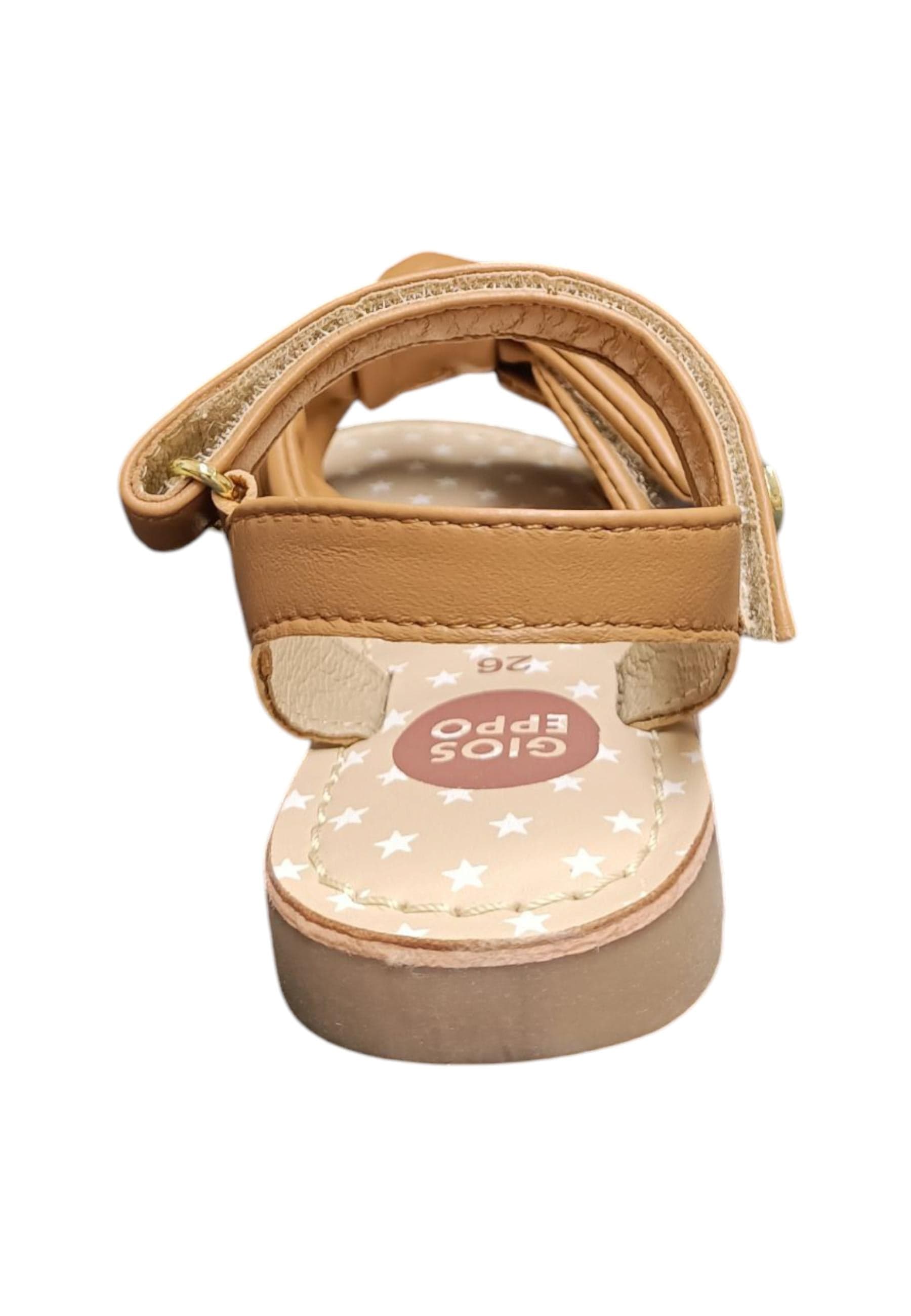 Sandalo bambina Gioseppo Wareham cuoio pelle velcro comfort elegance in Ballerine Scarpetteria Gica - Trani, commercioVirtuoso.it