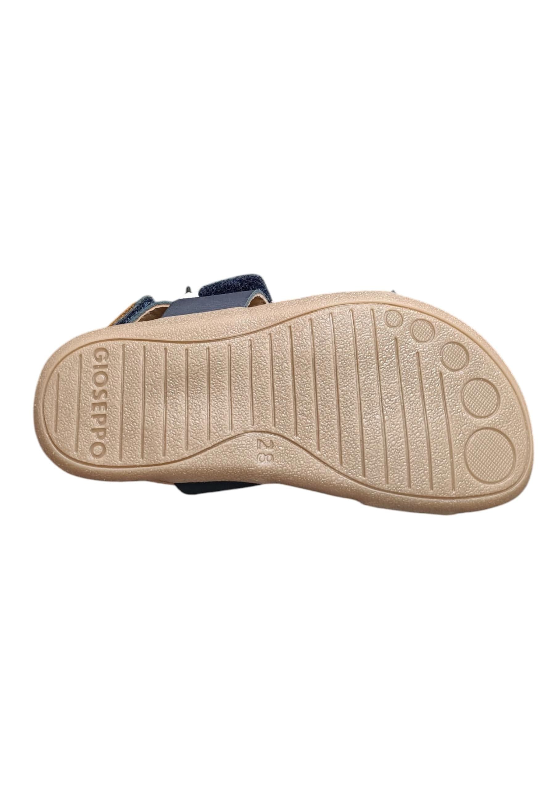 Sandalo bambino Gioseppo Lenroot blue pelle velcro comfort elegance in Ballerine Scarpetteria Gica - Trani, commercioVirtuoso.it