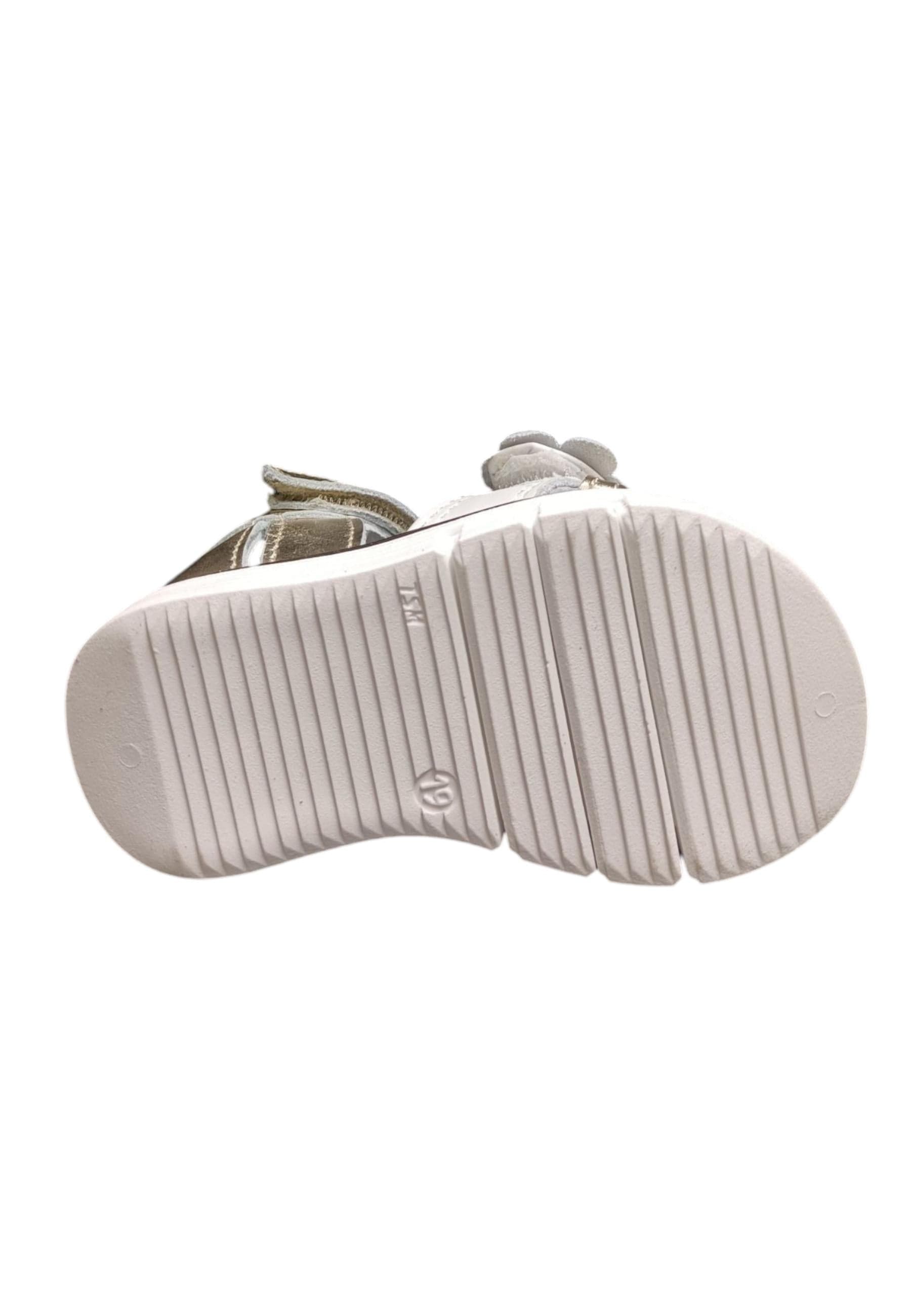 Scarpe sandalo tallonato Bambine balducci CITA  bianco-oro velcro in Ballerine Scarpetteria Gica - Trani, commercioVirtuoso.it