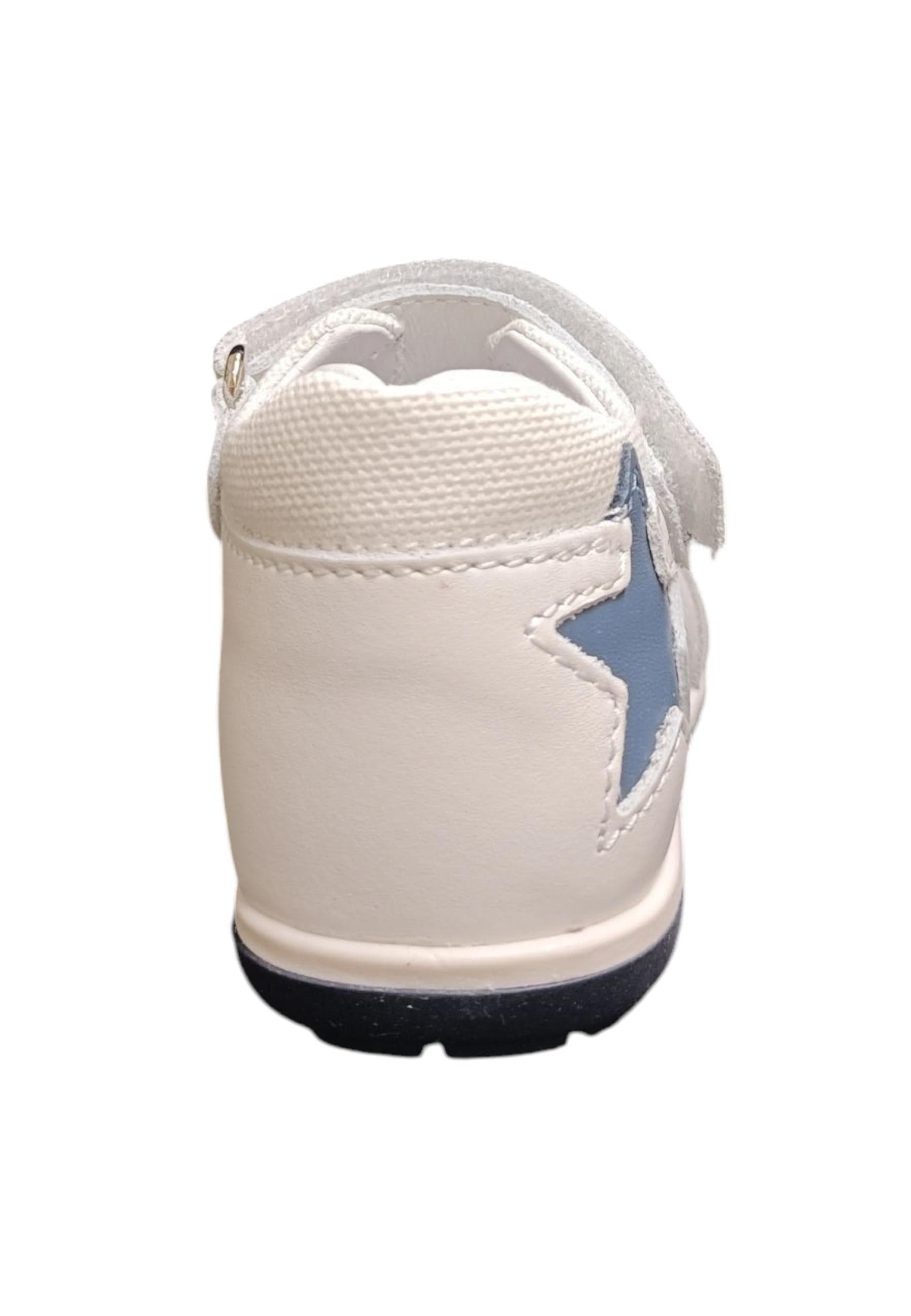 Scarpe sandalo tallonato Bambini balducci CITA  bianco-blue velcro in Ballerine Scarpetteria Gica - Trani, commercioVirtuoso.it