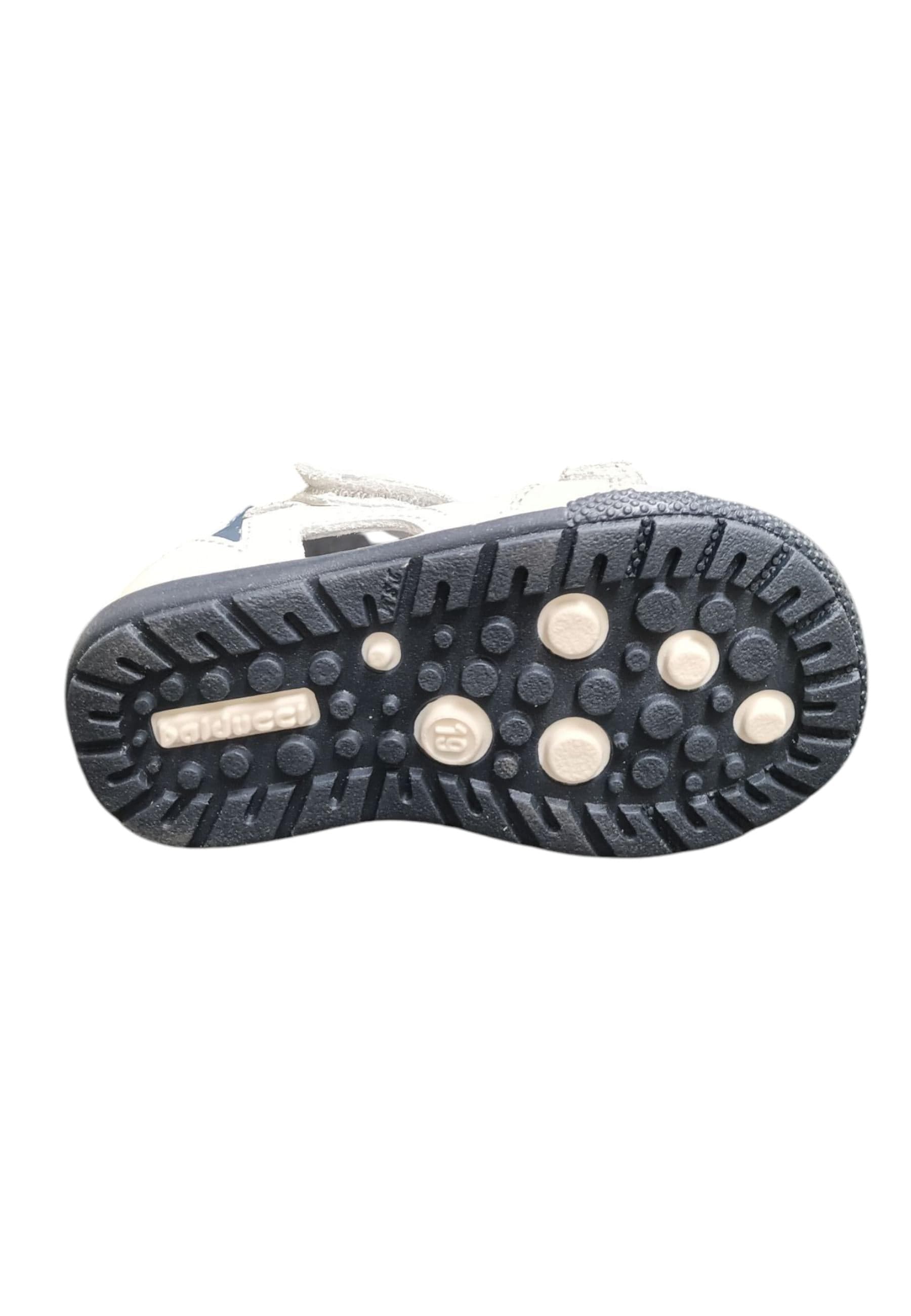 Scarpe sandalo tallonato Bambini balducci CITA  bianco-blue velcro - 5