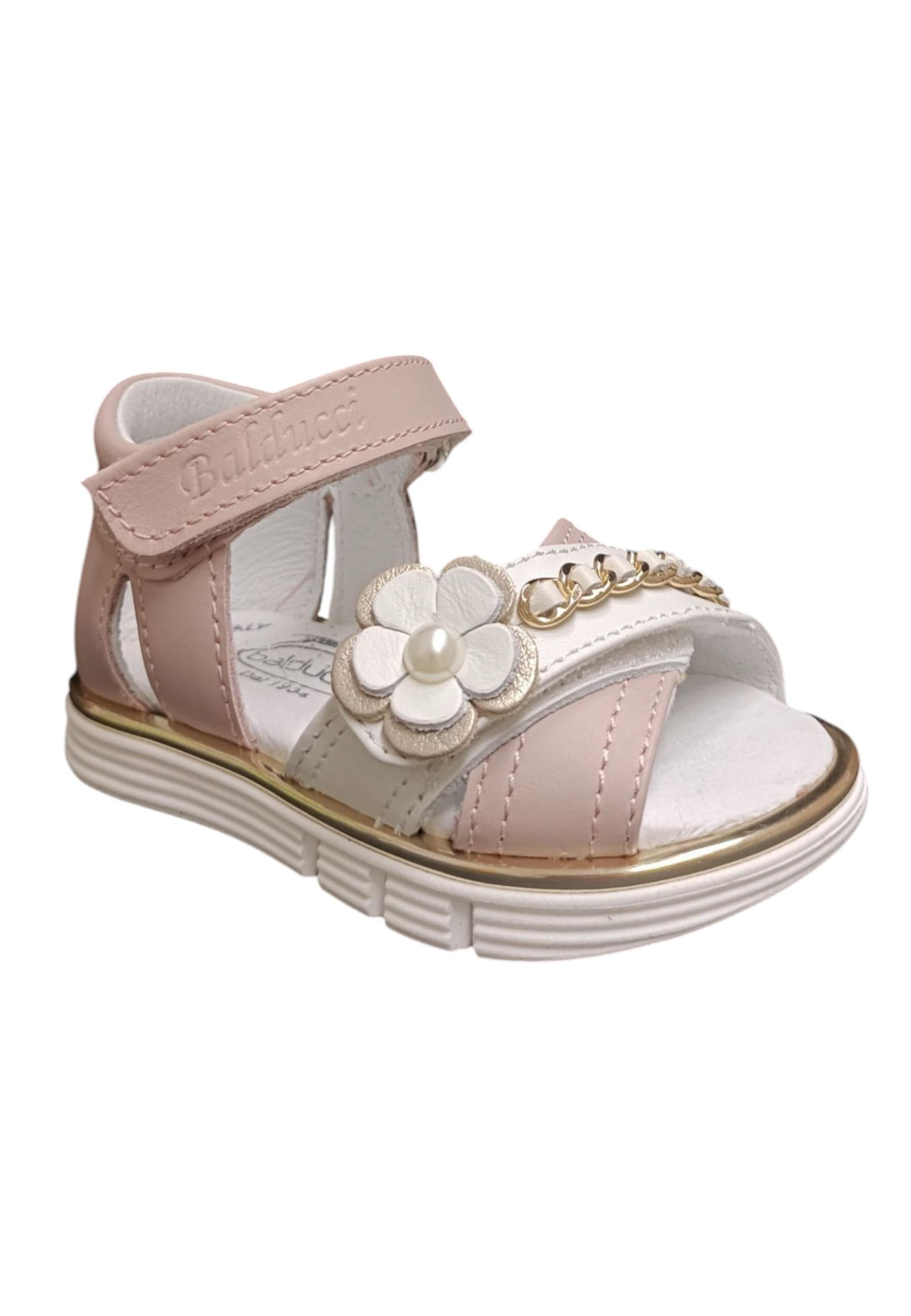 Scarpe sandalo tallonato Bambine balducci CITA  rosa-bianco-oro velcro in Ballerine Scarpetteria Gica - Trani, commercioVirtuoso.it