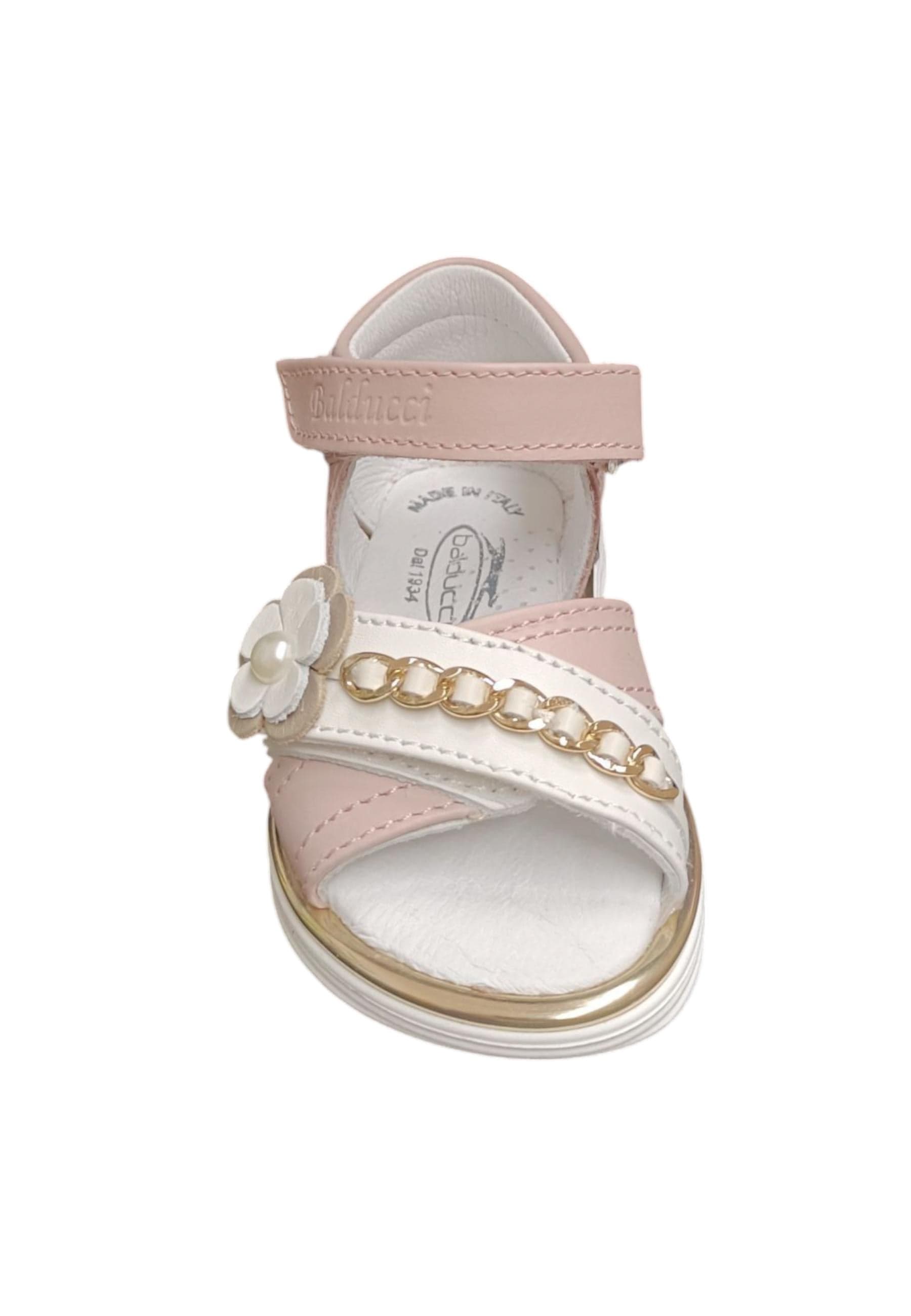 Scarpe sandalo tallonato Bambine balducci CITA  rosa-bianco-oro velcro in Ballerine Scarpetteria Gica - Trani, commercioVirtuoso.it