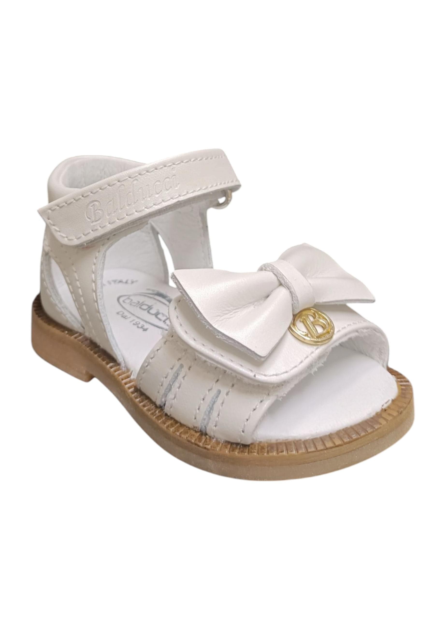 Scarpe sandalo tallonato Bambine balducci CITA  bianco velcro in Ballerine Scarpetteria Gica - Trani, commercioVirtuoso.it