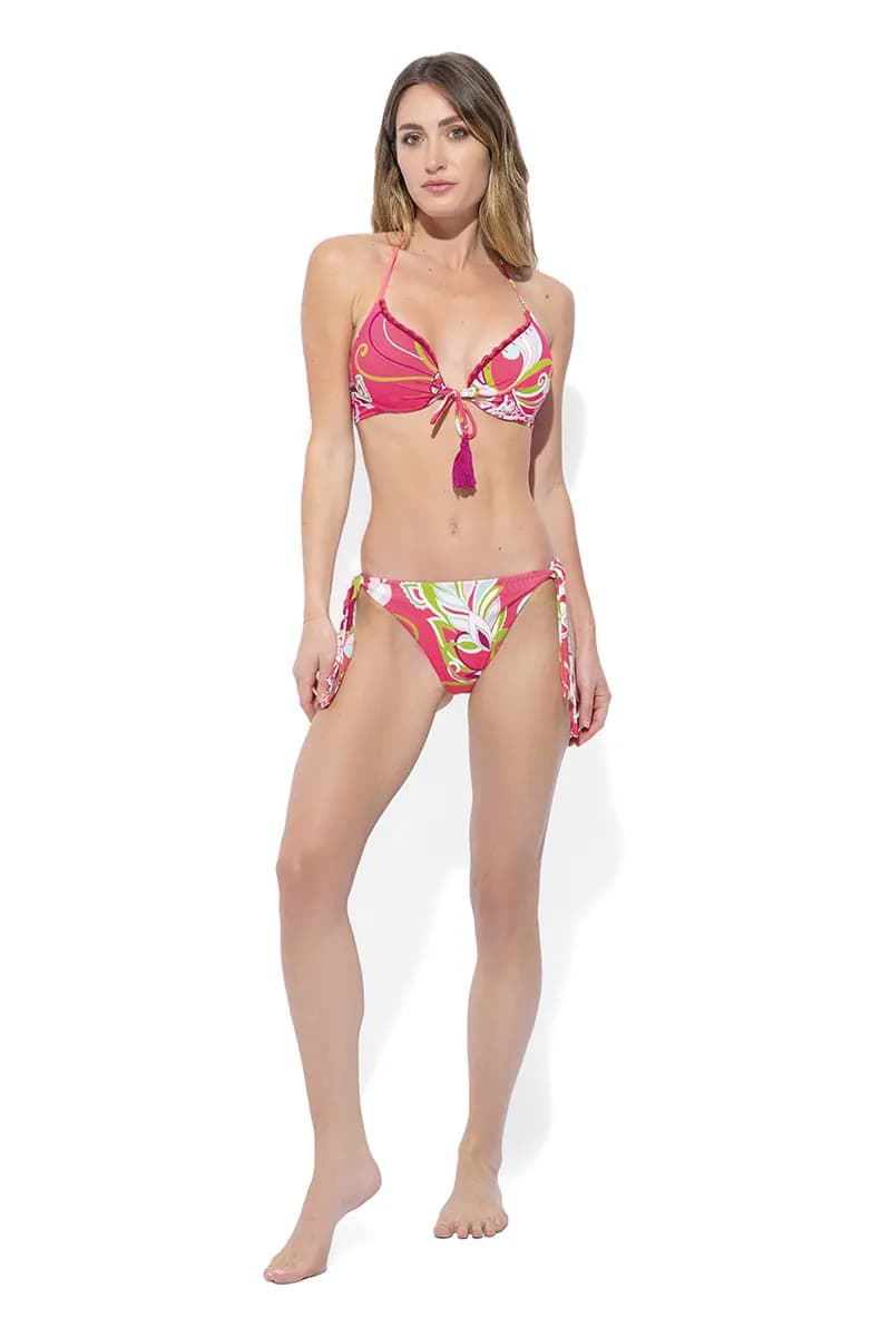 MARINA ABAGNALE | Bikini push up e slip fantasia floreale - 2